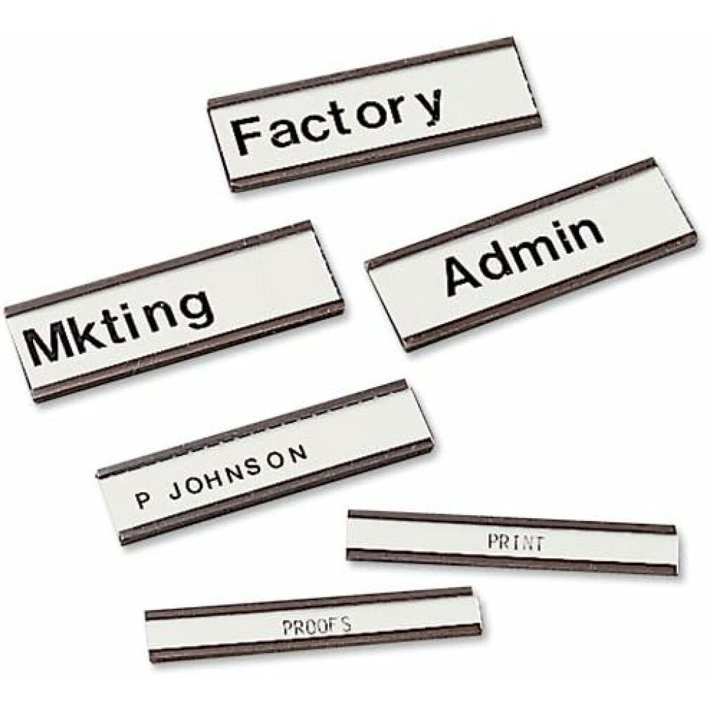 LEGAMASTER Etiketten 54 Etikettenhalter magnetisch schwarz 6,0 x 2,0 cm