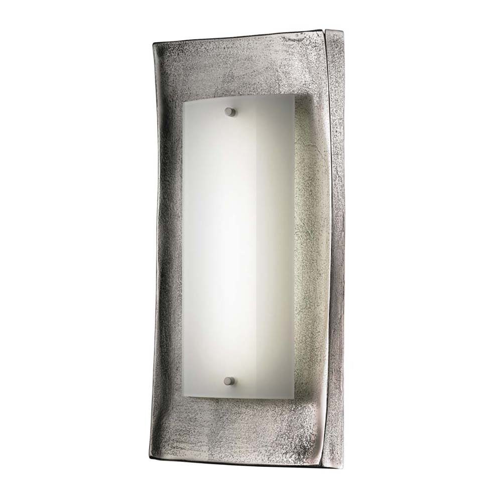 etc-shop LED Wandleuchte, Wandleuchte Flurlampe Wandlampe LED Glas Metall antik silber