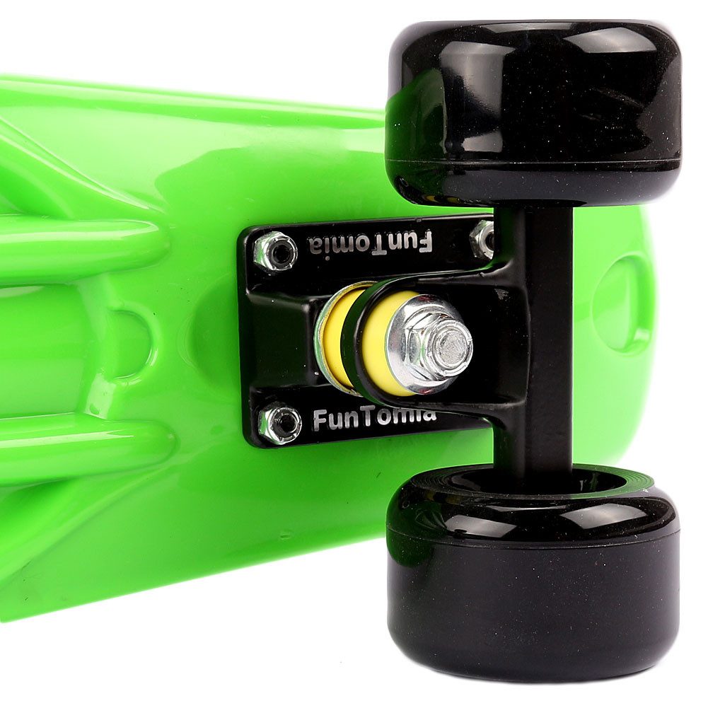 FunTomia Miniskateboard Miniboard Cruiser Skateboard mit 70/65mm Big Wheel Rollen