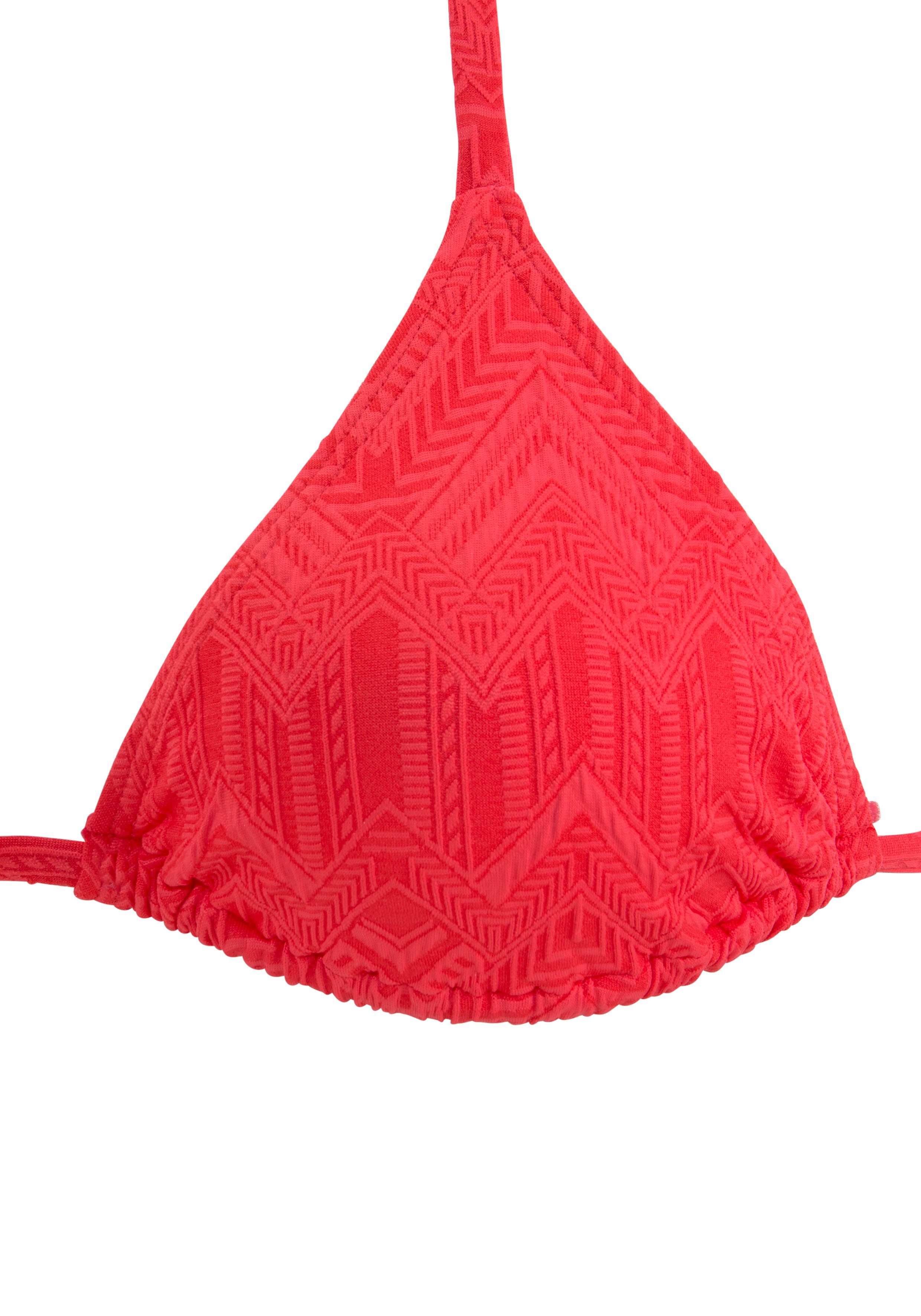 mit Triangel-Bikini Buffalo modischer rot Struktur