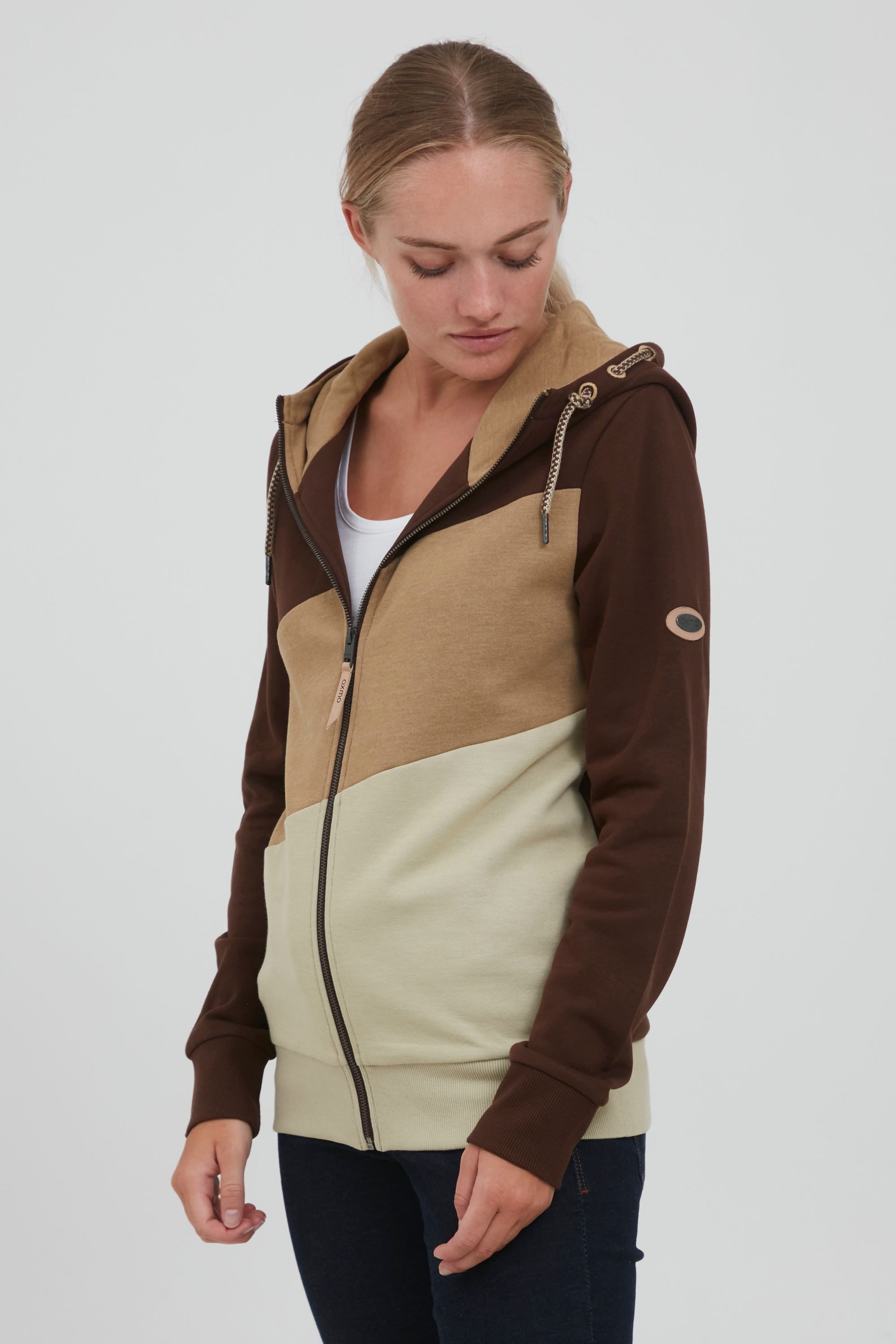 OXMO Kapuzensweatjacke OXAggi Sportliche Hoodie Sweatjacke günstig online kaufen