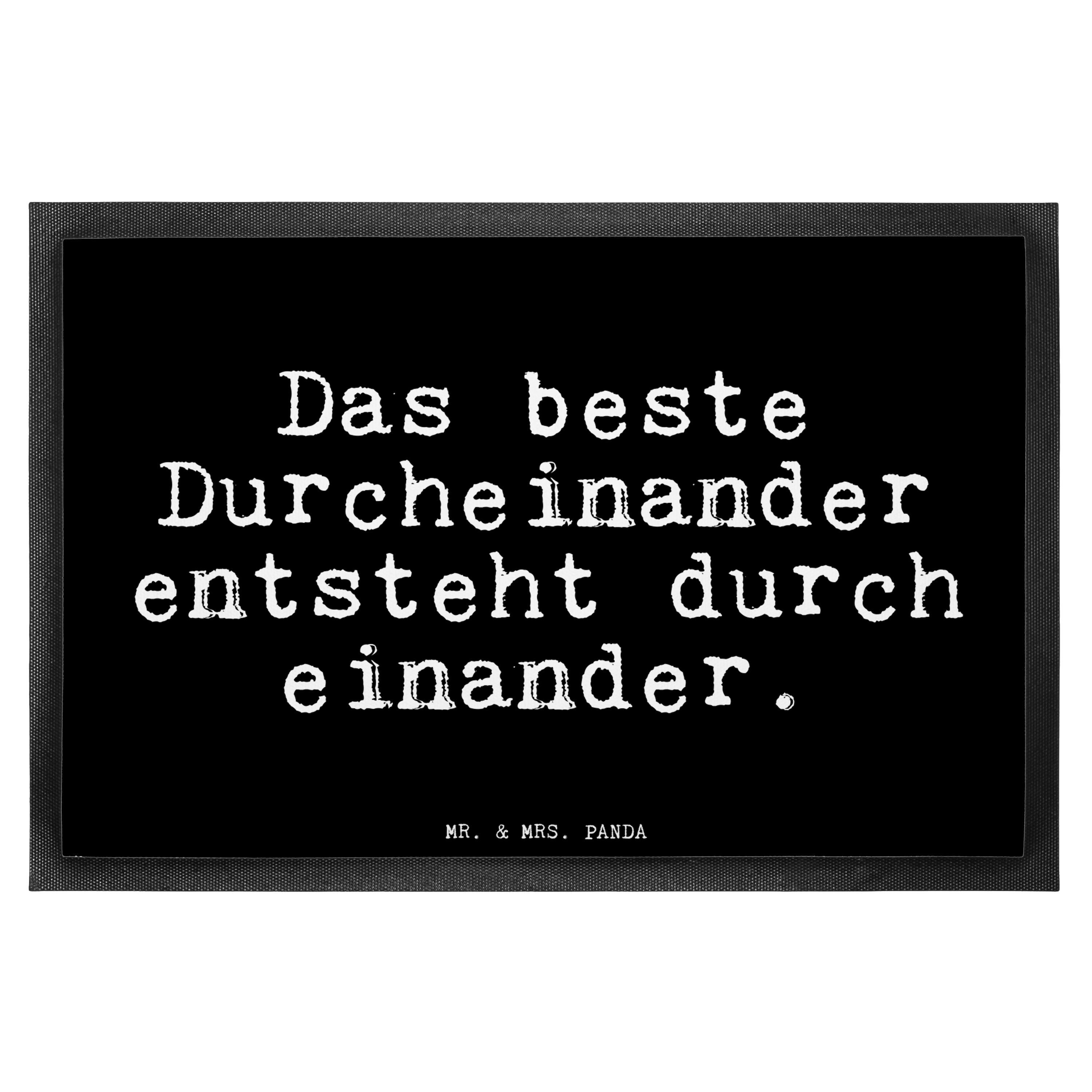 Fußmatte »Das beste Durcheinander entsteht... Geschenk, Chaos, Glizer