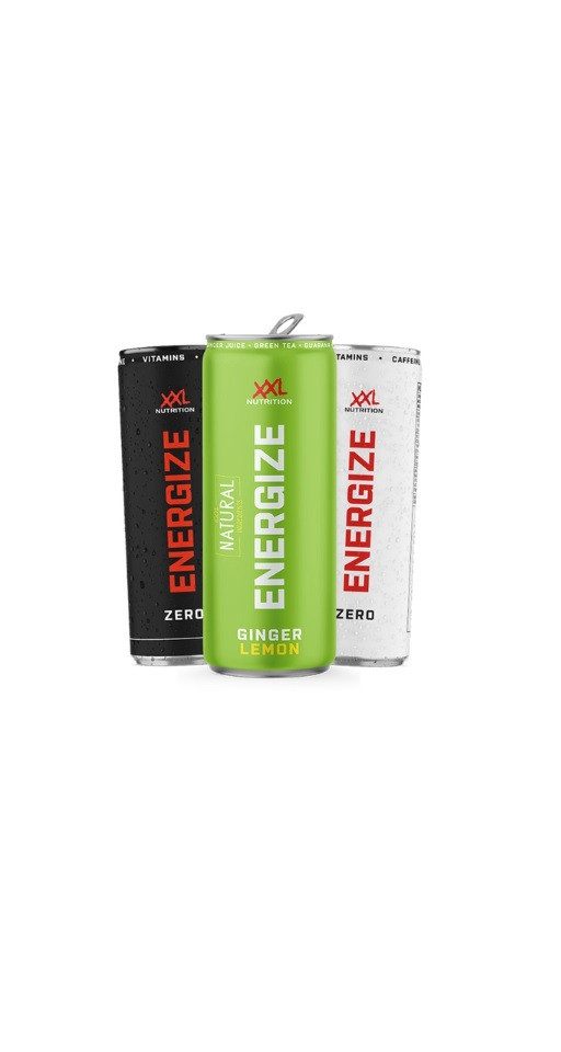 XXL Nutrition Energize Energy Drink 6x330ml - Withe Zero Flüssigkeit, 1980 ml, Flüssigkeit