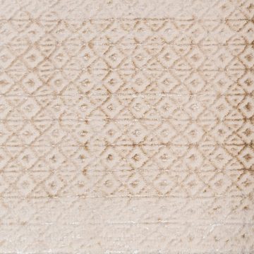 Teppich Eleganter Abstrakter Teppich, glänzend, in gold-weiß, Teppich-Traum, rechteckig, Höhe: 5 mm