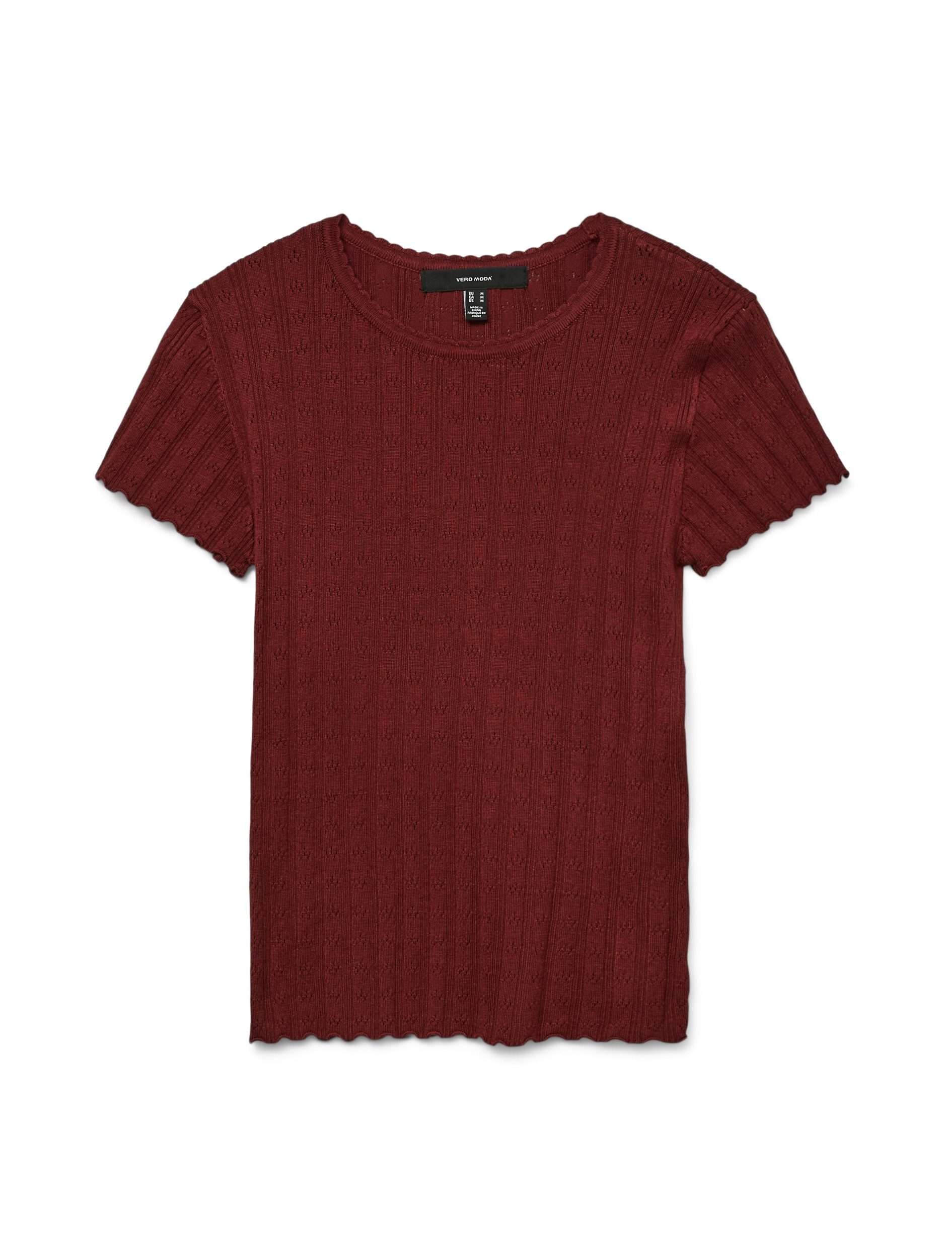 Strickpullover VMWILLOW POINTELLE C/S O-NECK PULL