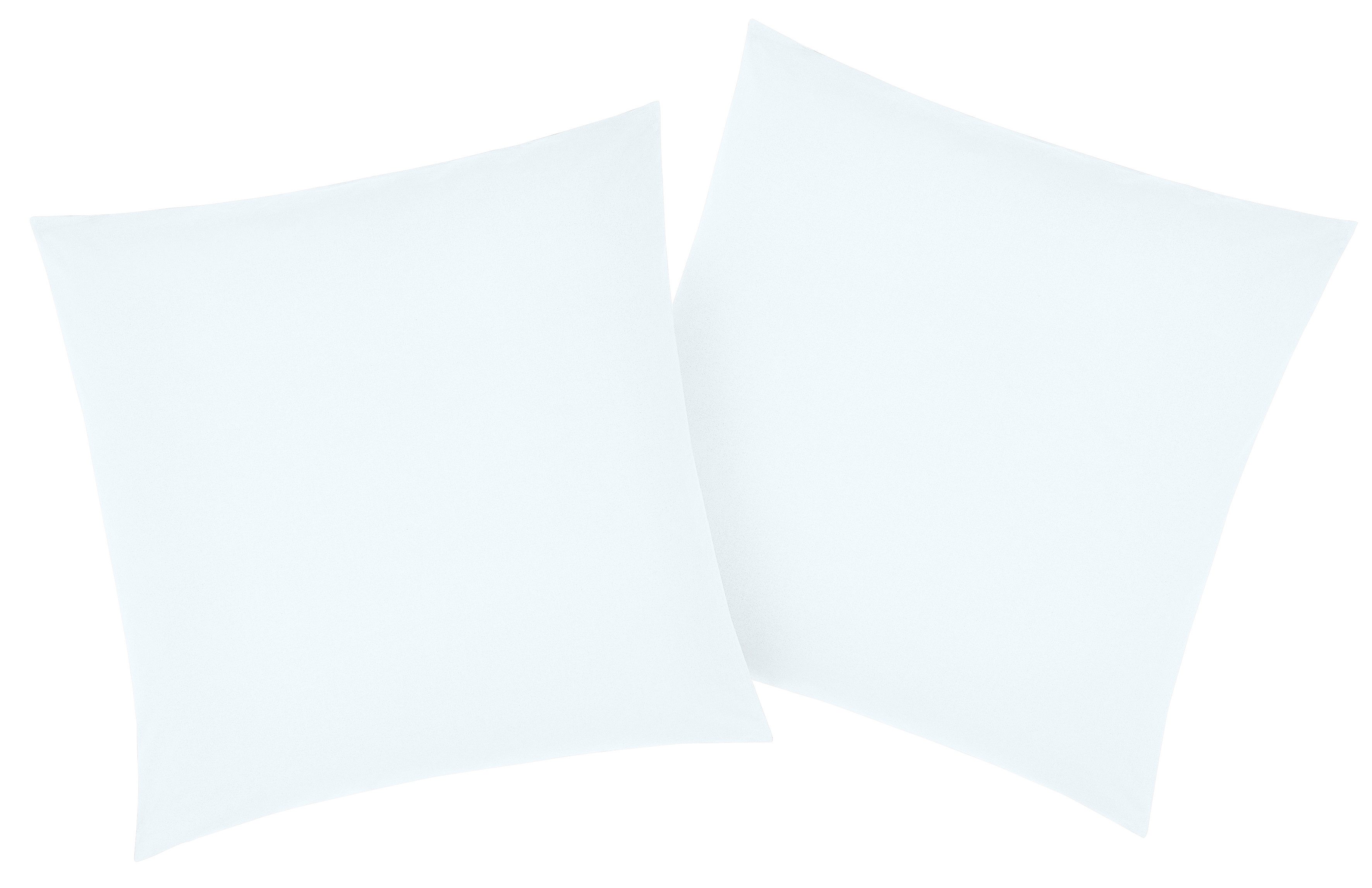 OTTO home Kissenbezüge Luisa., (2 Stück), aus 100% Baumwolle, mit Reißverschluss, atmungsaktiv, uni