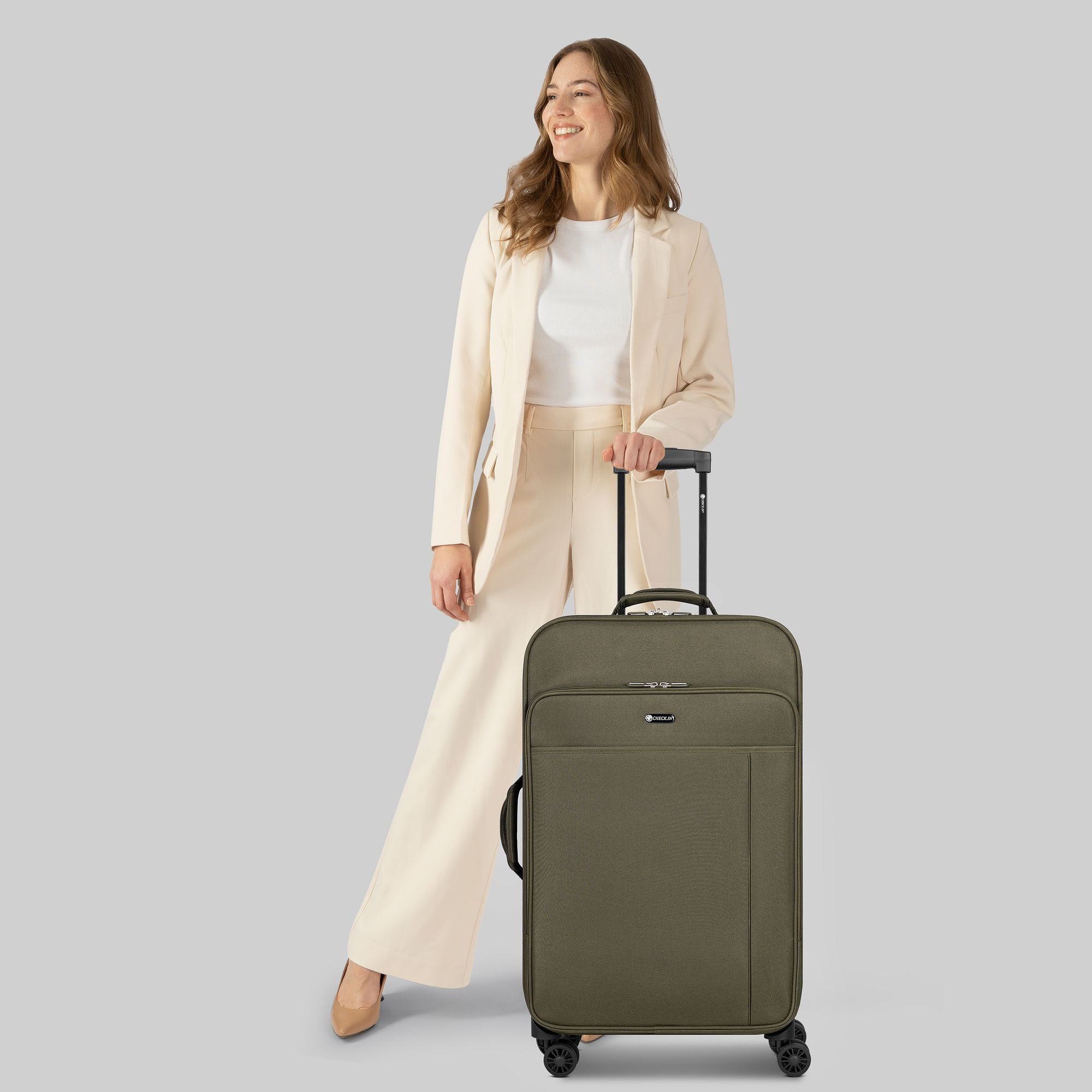 CHECK.IN® Weichgepäck-Trolley Sevilla 2.0, 4 Rollen, Polyester