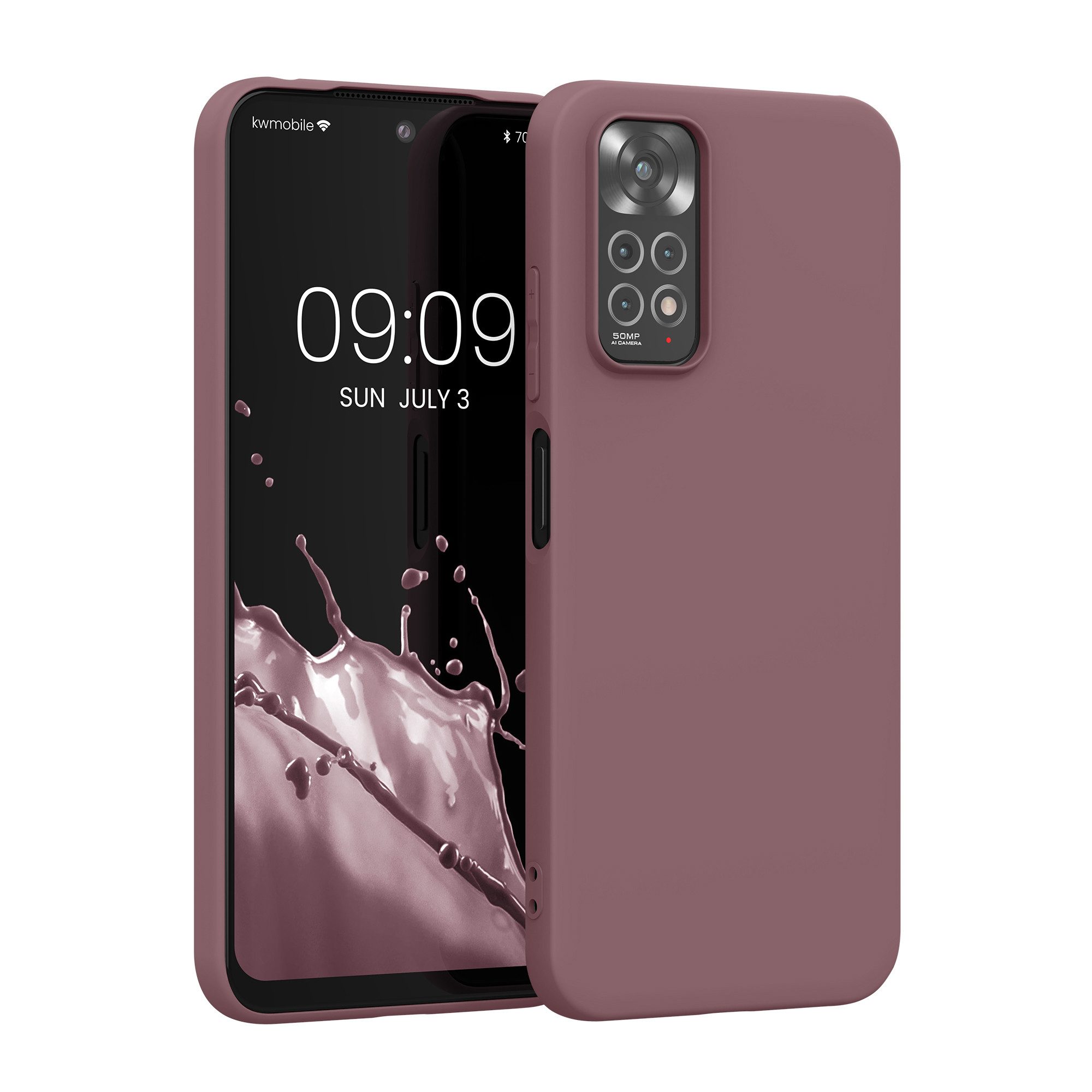 kwmobile Handyhülle Hülle für Xiaomi Redmi Note 11 / Note 11S, Hülle Silikon - Soft Handyhülle - Handy Case Cover