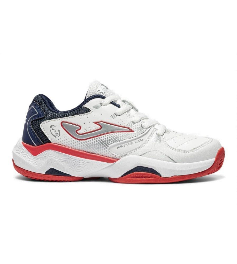 Joma Padelschuhe Master 1000 weiss/rot Kinder Tennisschuh