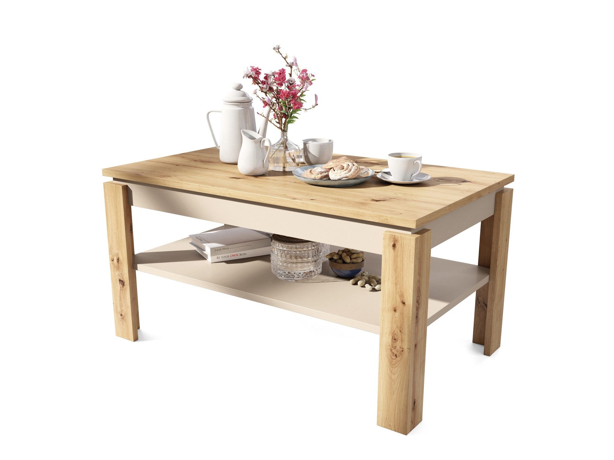 designimpex Couchtisch Design Asti-P Tisch höhenverstellbar günstig online kaufen