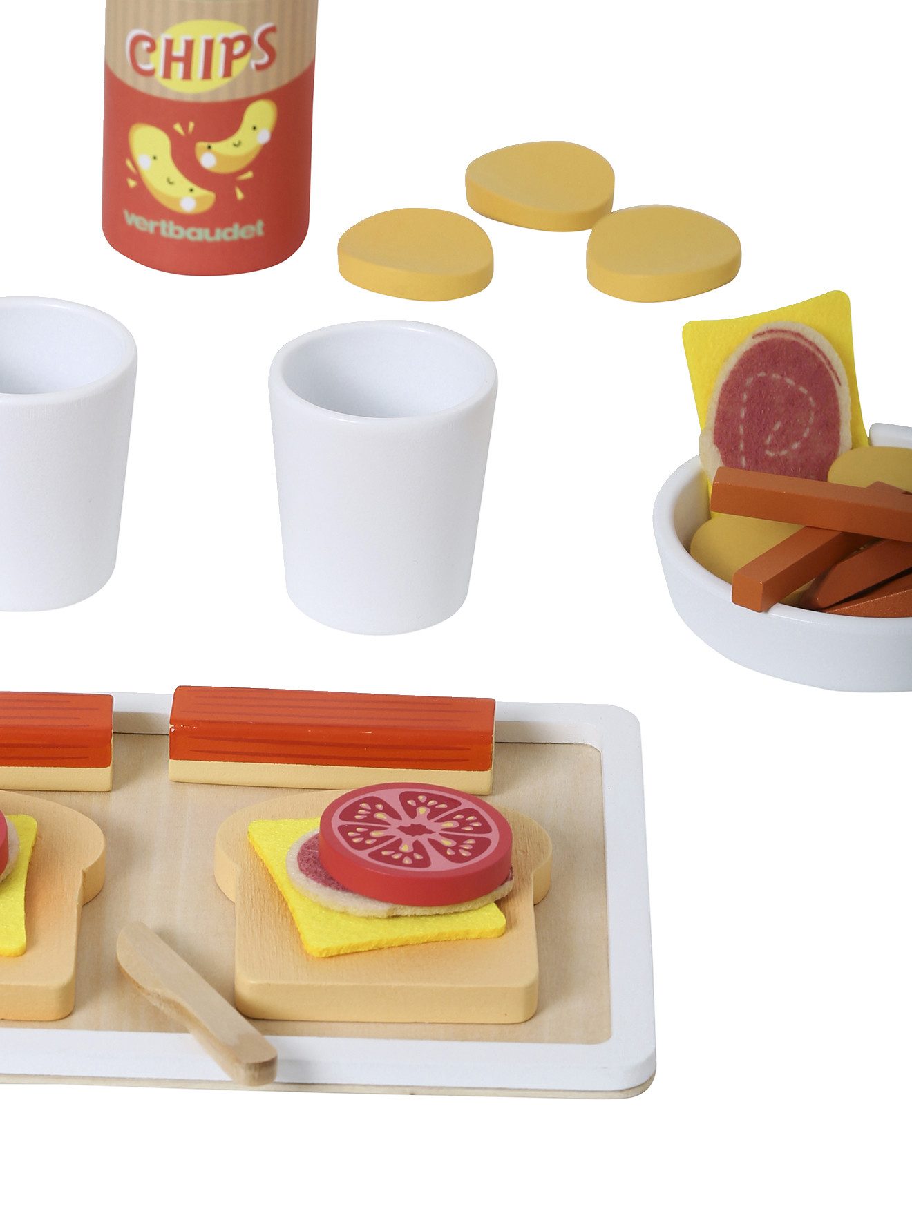 vertbaudet Spielküche Kinder Snack-Set, Holz FSC® Holz