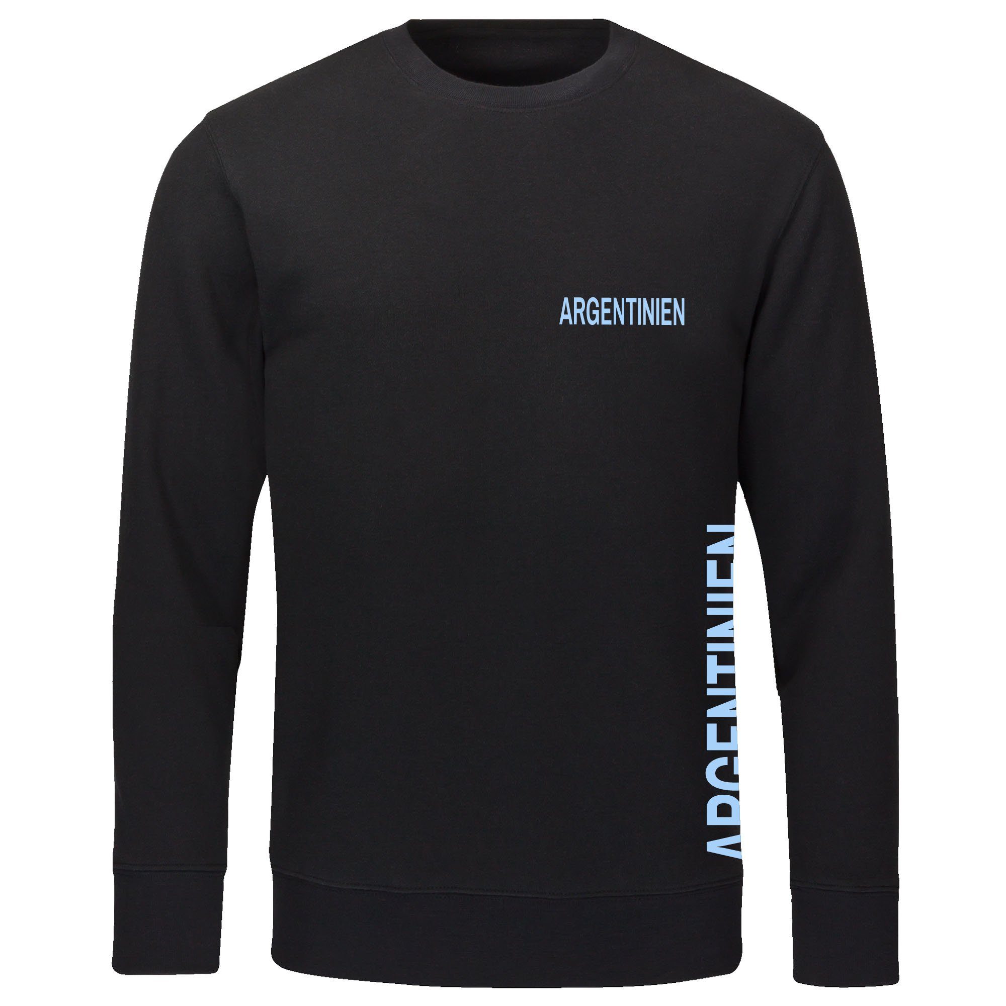 multifanshop Sweatshirt Argentinien - Brust & Seite - Pullover