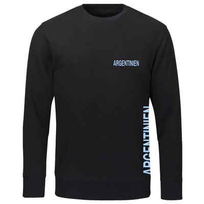 multifanshop Sweatshirt Argentinien - Brust & Seite - Pullover