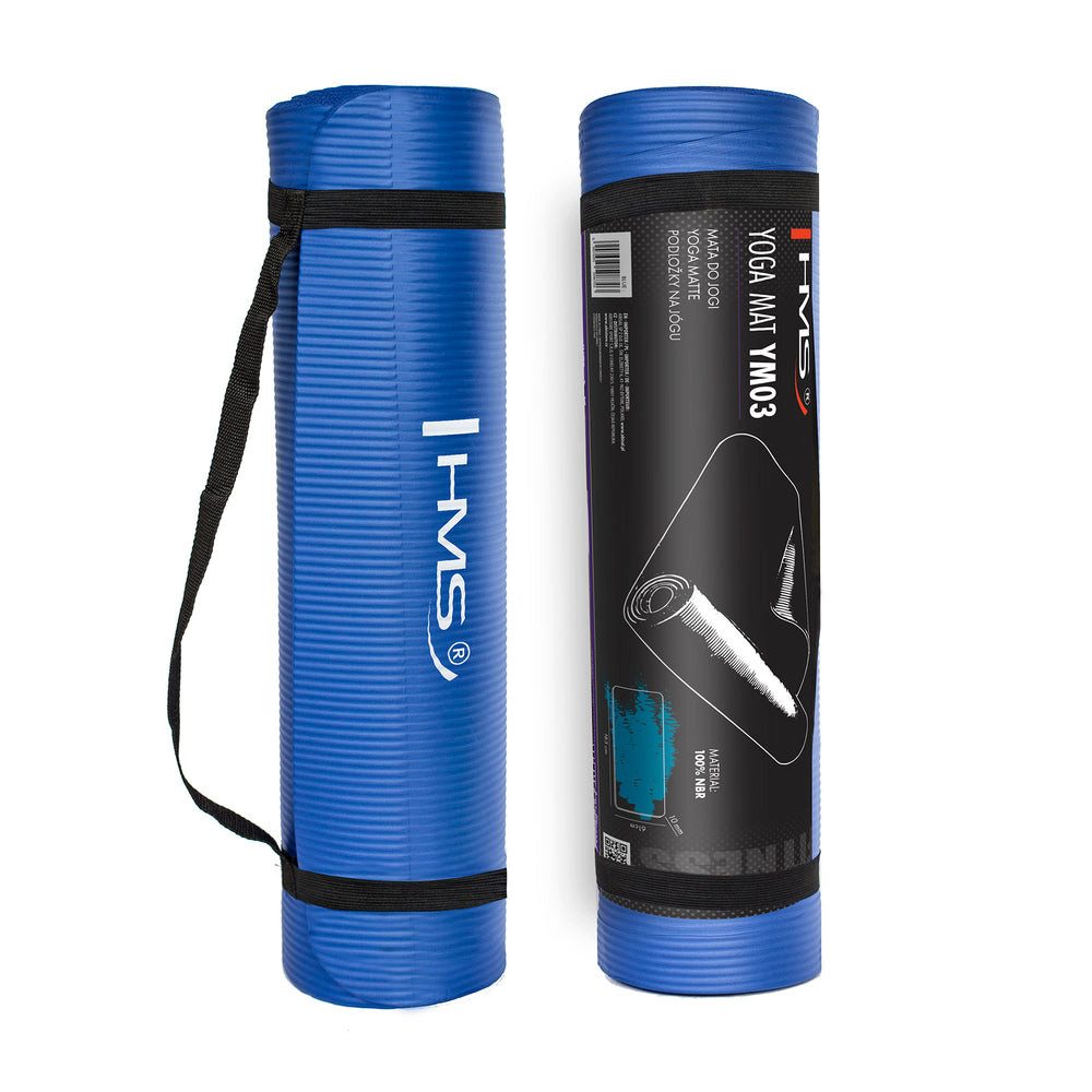 HMS Yogamatte Fitnessmatte Gymnastikmatte (Spar-Set, 1-St., widerstandsfähiger Stoff), Bietet Schutz vor kalten Böden, verbessert Stabilität