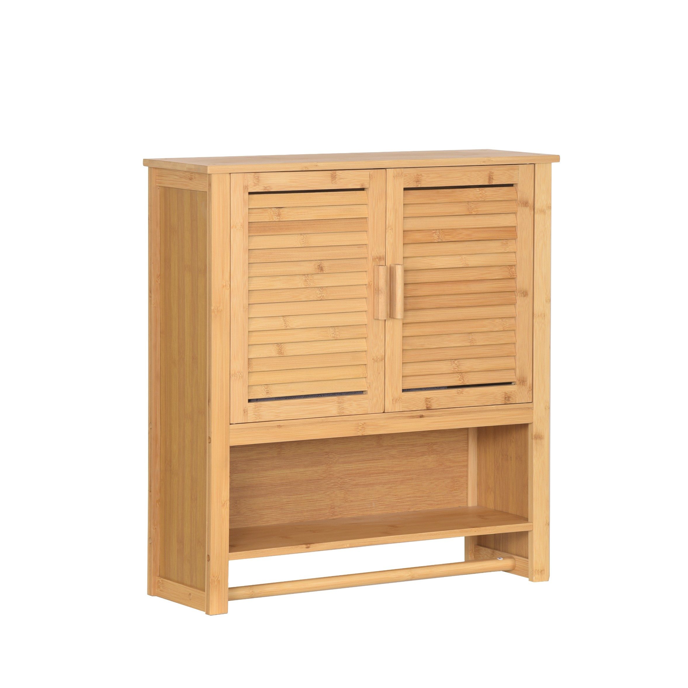 AD.CON Wandhängeschrank Hängeschrank Wandschrank Handtuchhalter Ablage Badschrank Regalfächern