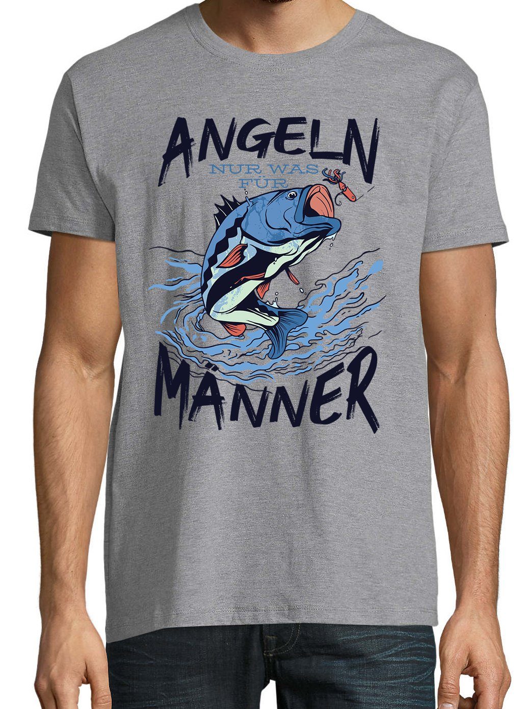 Youth Designz Print-Shirt Herren T-Shirt Angeln nur was für Männer mit lust günstig online kaufen