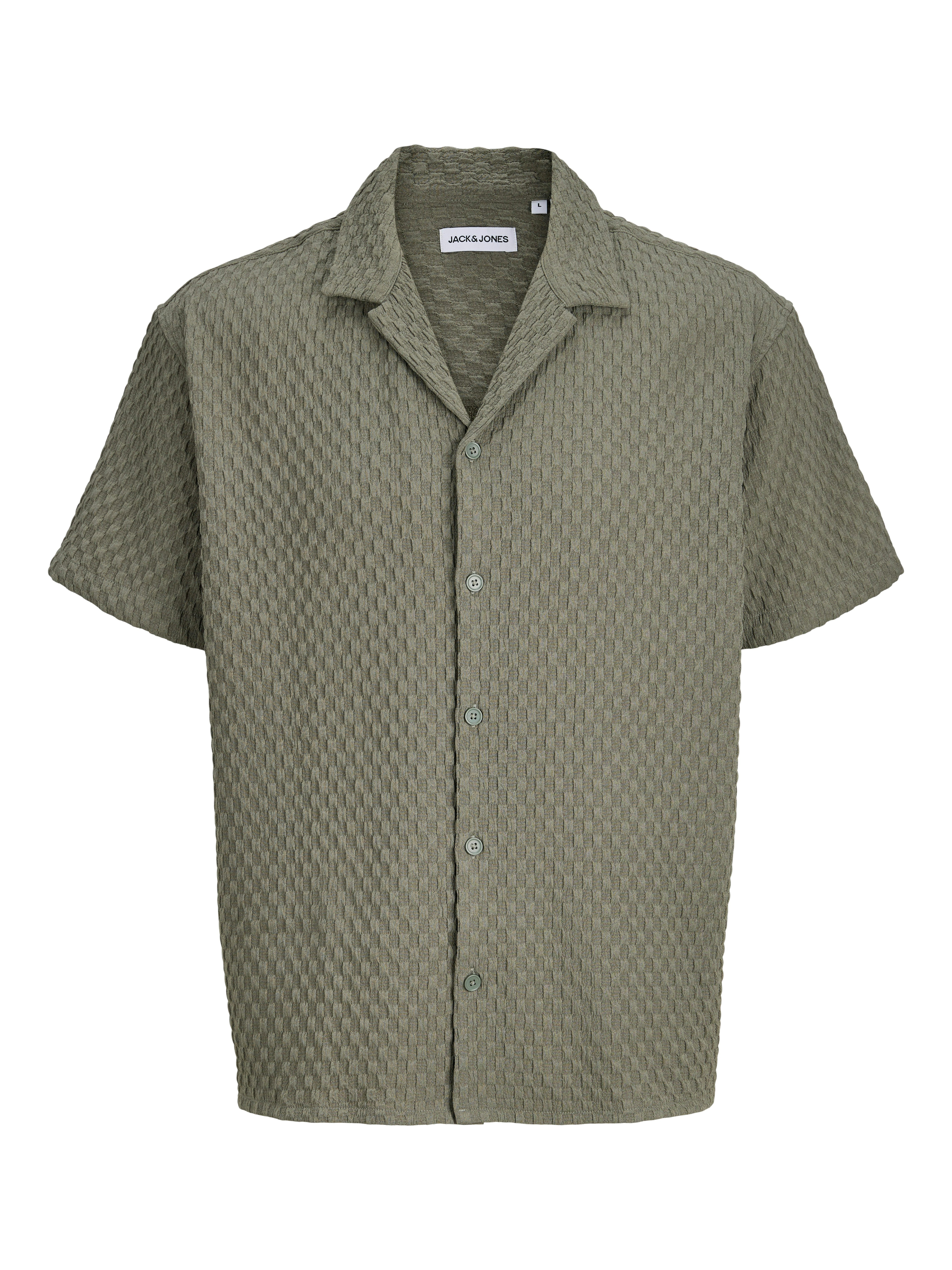 Jack & Jones Junior Kurzarmhemd JJSEAN RESORT SHIRT SS JNR mit Strukturmuster