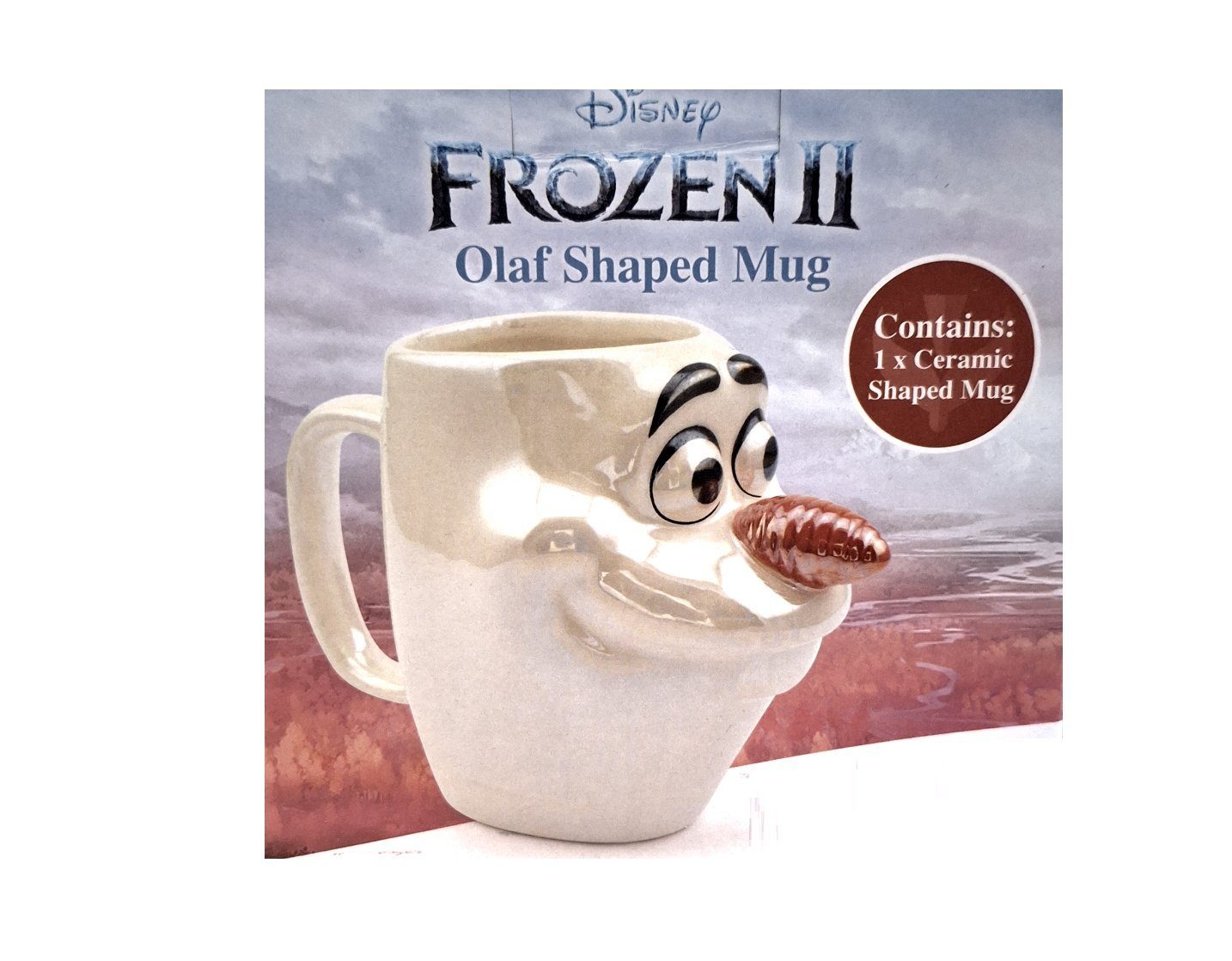 Paladone Becher Disney Frozen II geformter Becher Olaf 3D Glanzeffekt weiß Keramik
