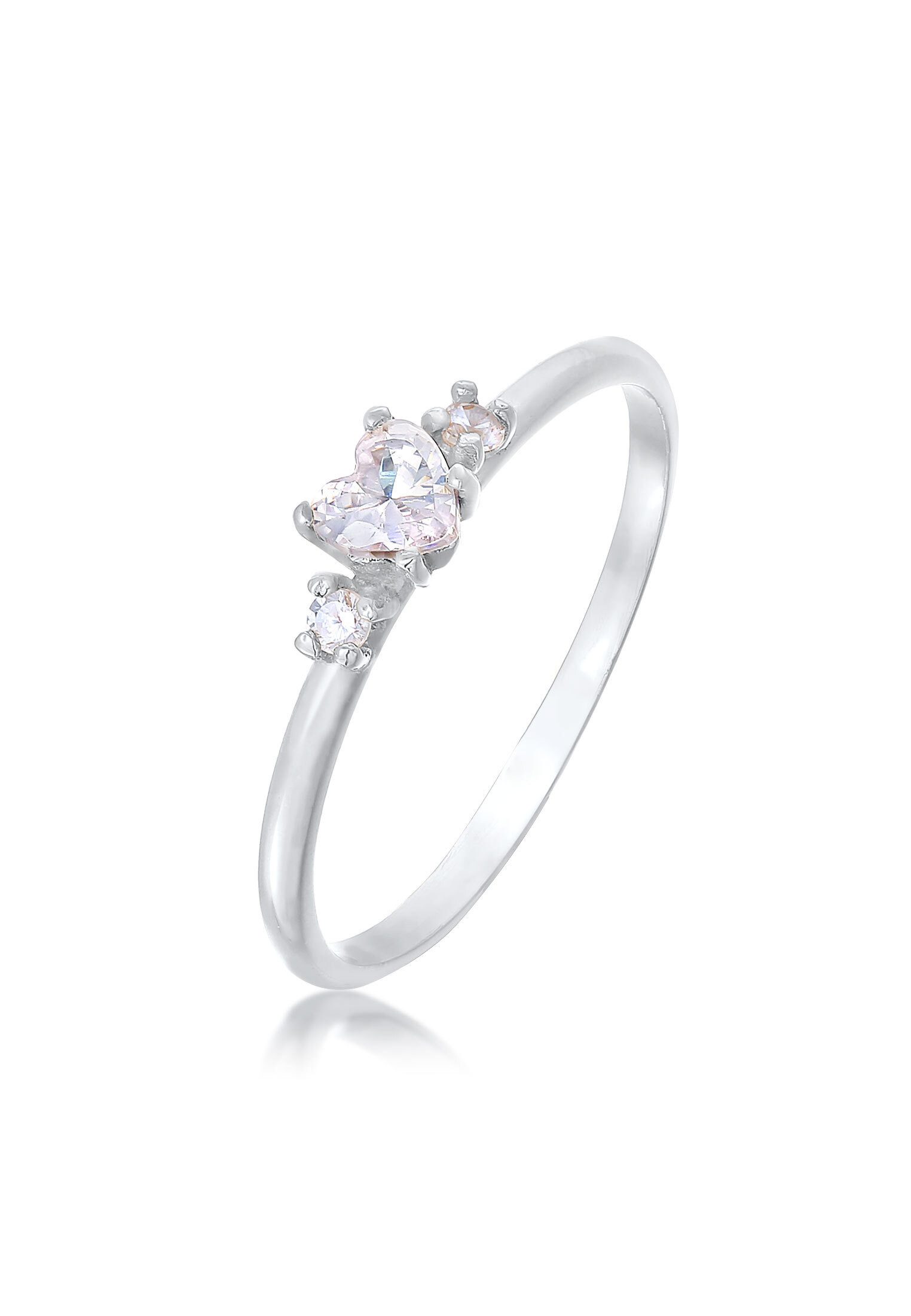 Elli Fingerring Herz Zirkonia Liebe Verlobung günstig online kaufen