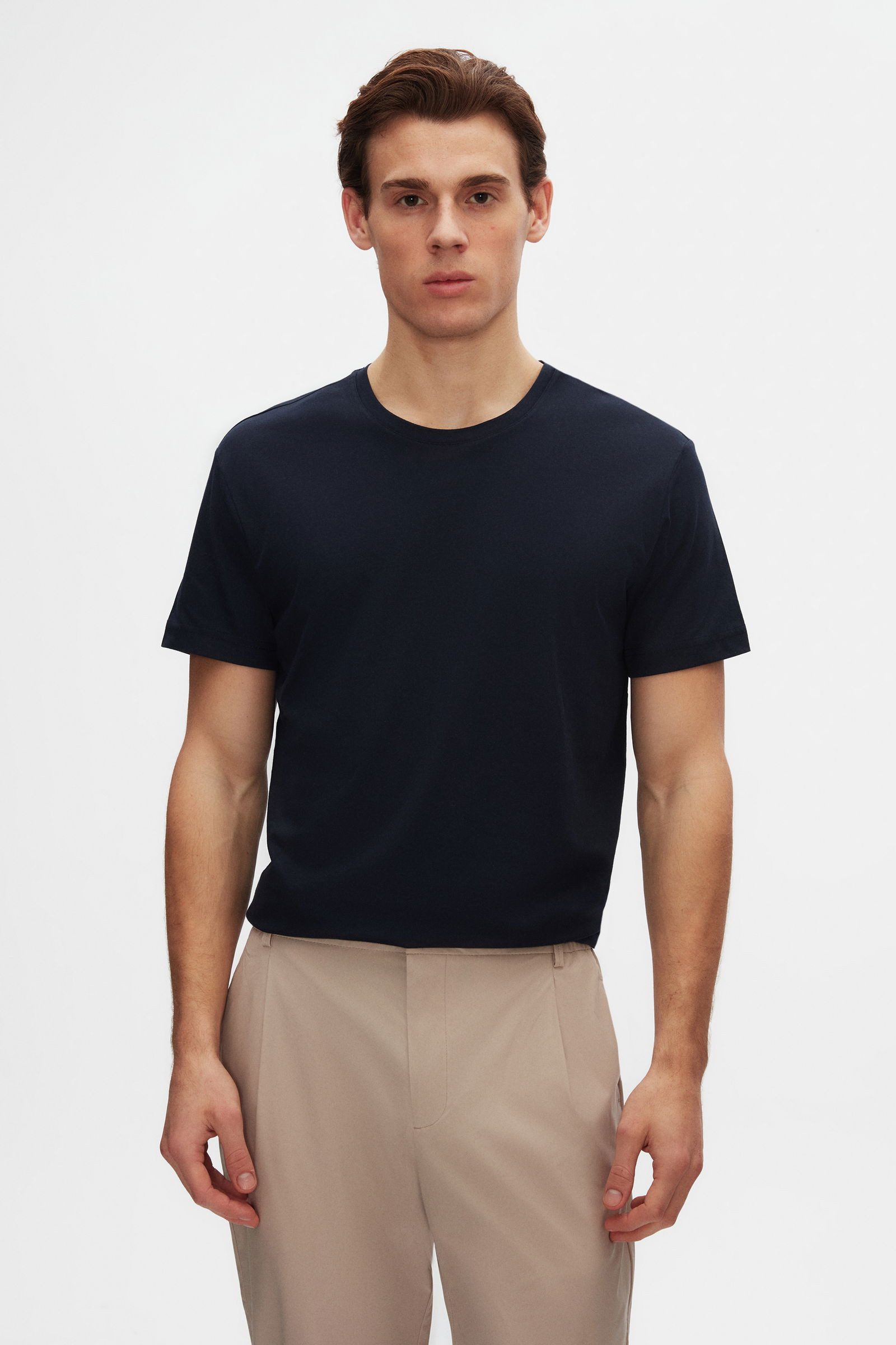 T-Shirt Schwarzes 100% Baumwoll Ds Damat Relax T-Shirt