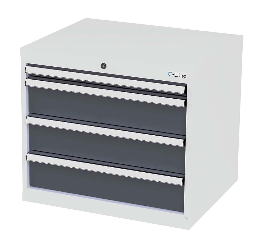 Simplaflex Werkzeugschrank Simplaflex Schubladenschrank, 4 Schubladen, BxTxH 700x575x620 mm