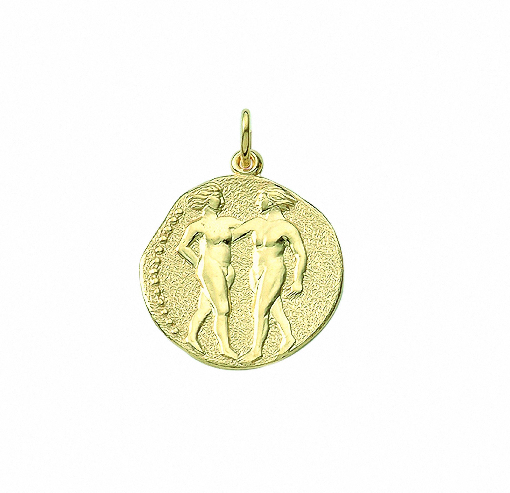 Adelia´s Kette mm, Gold mit mit Anhänger Anhänger - Set Halskette 18,2 Sternzeichen 333 Ø Zwilling Schmuckset