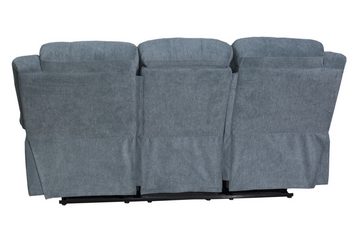 HARPER Sofa Sofa 3 Sitzer HARPER HUAMBO (BHT 192x95x98 cm) BHT 192x95x98 cm grau