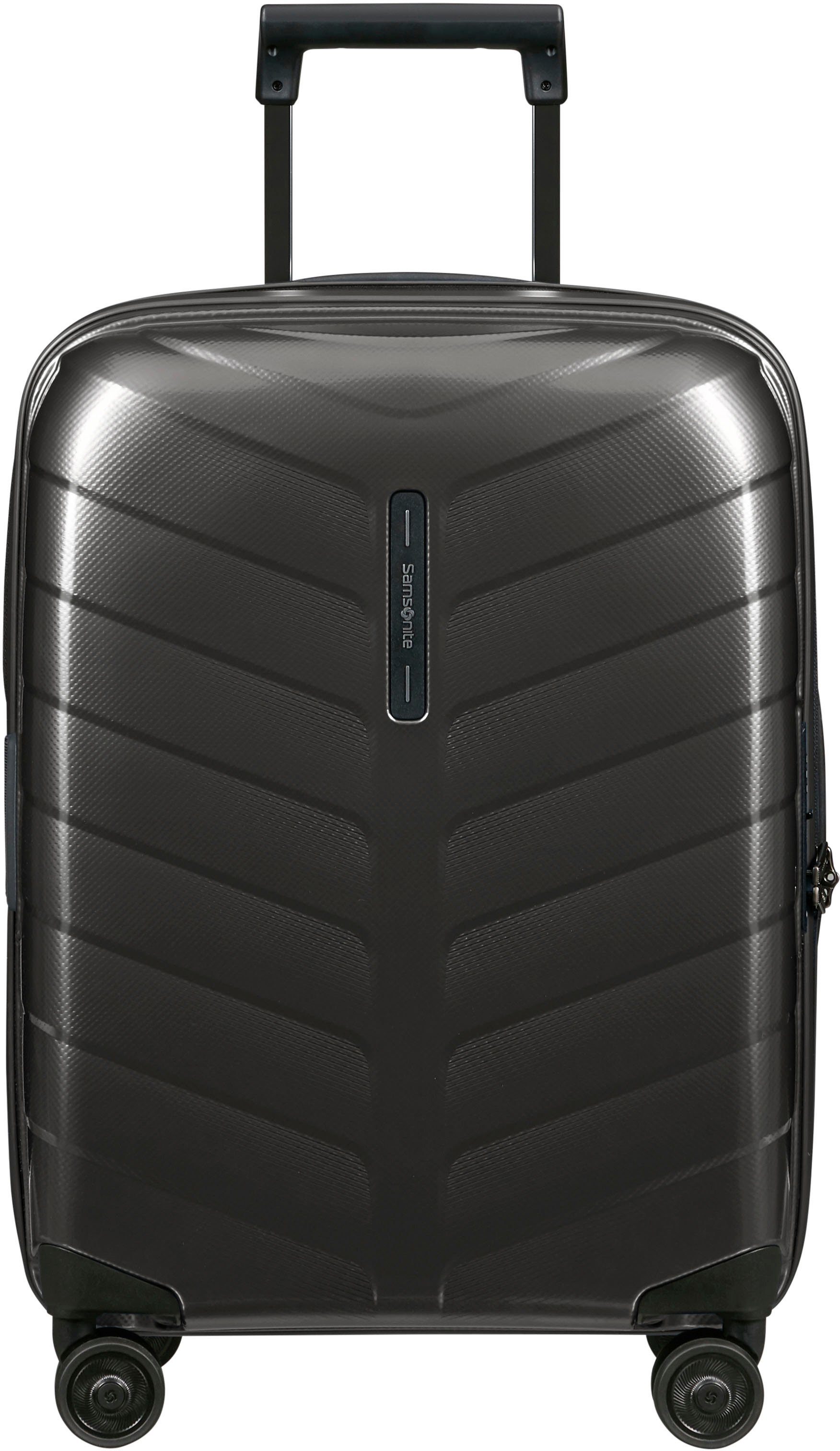 Samsonite Hartschalen-Trolley Attrix, anthracite, 55 cm, 4 Rollen, Made in Europe; mit Volumenerweiterung