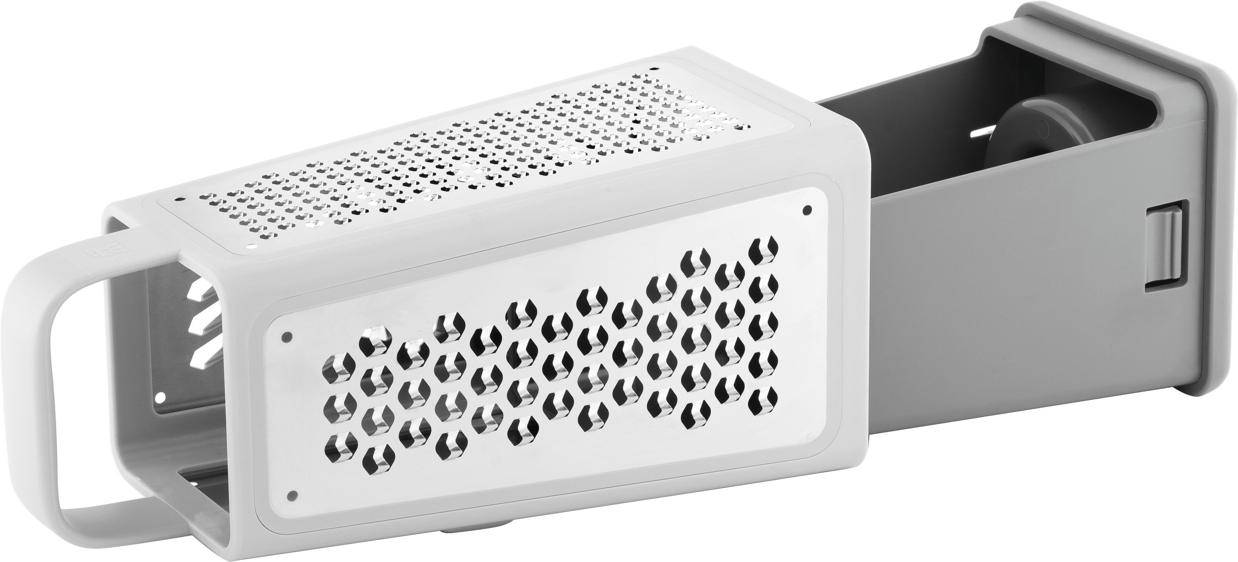 Zwilling Vierkantreibe Reibe mit Zwei-Wege-Reibtechnologie, Edelstahl 18/10, (1-St), Vier Seiten, rutschfester Stand, mit Auffangschale