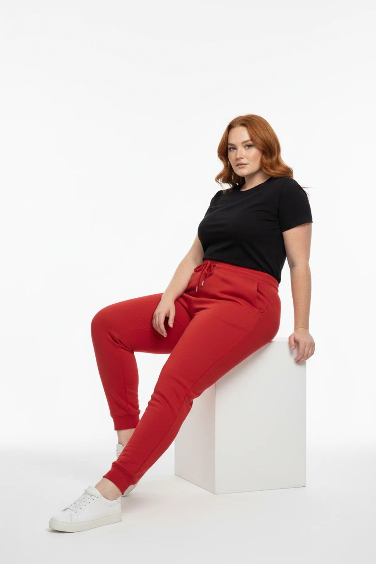 Shape of You Sweatponcho Sweatpants with Elastic Waistband