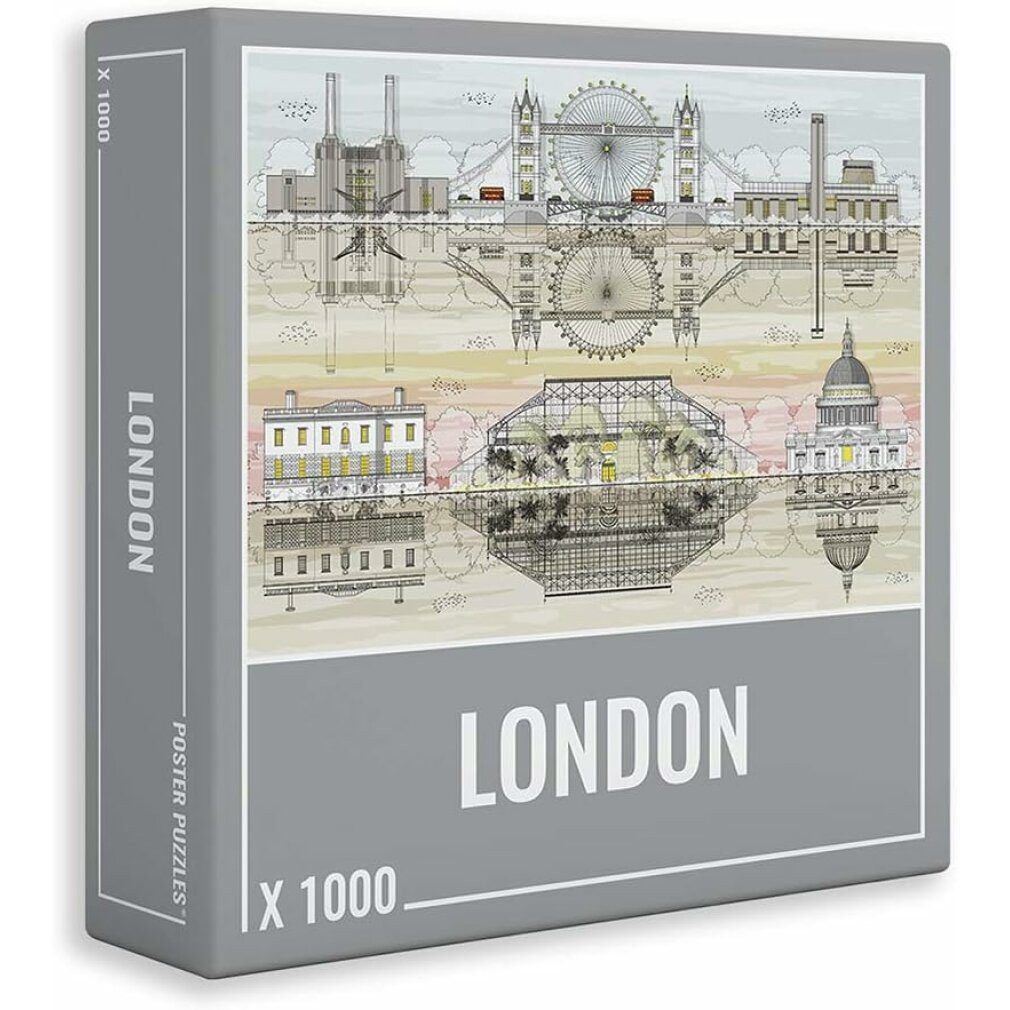 CLOUDBERRIES Puzzle Puzzle London 1000 Teile, Puzzleteile