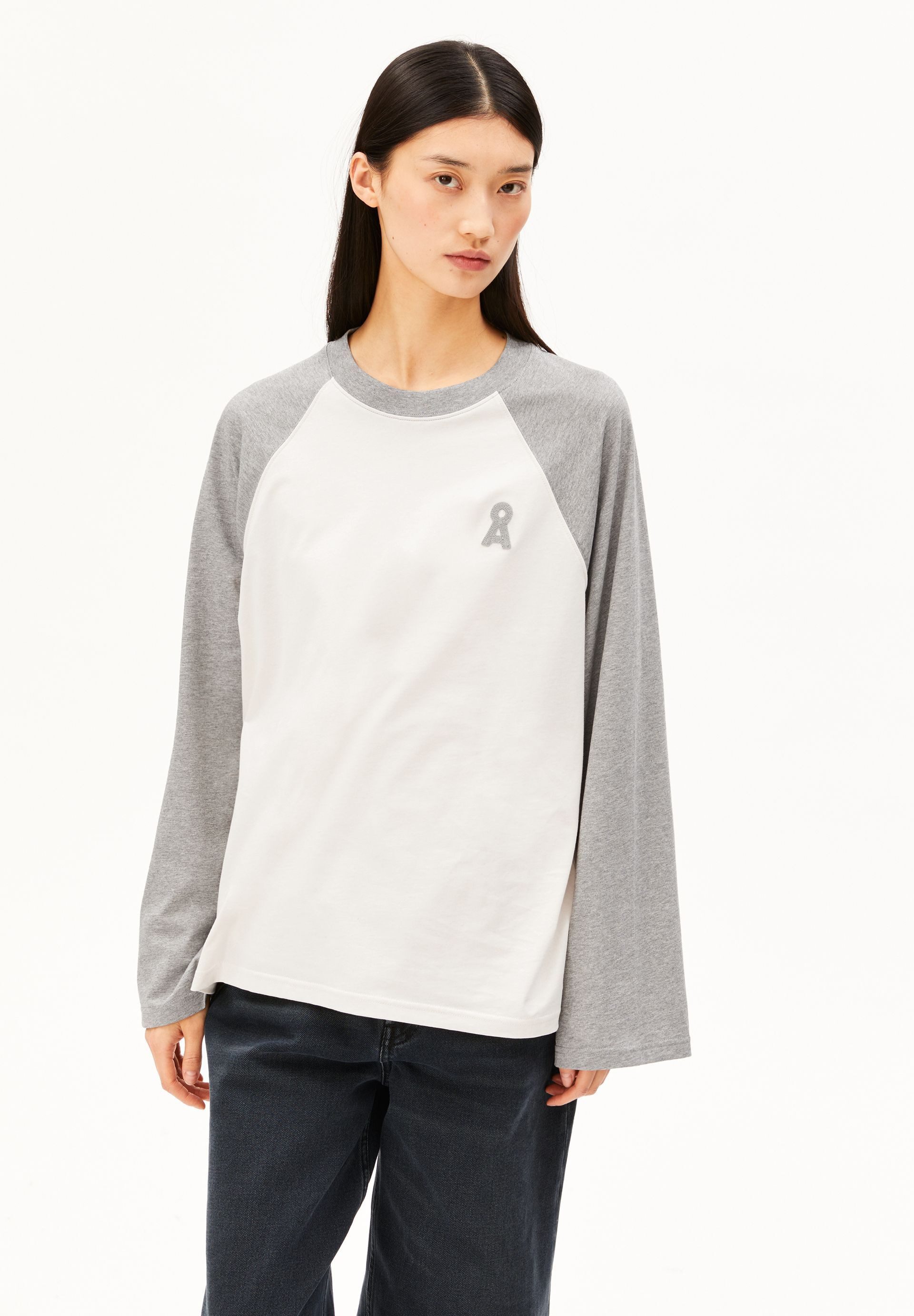 Armedangels Longsleeve ICONIC Å RAGLAN Longsleeve aus 100% Bio-Baumwolle Oversized Fit