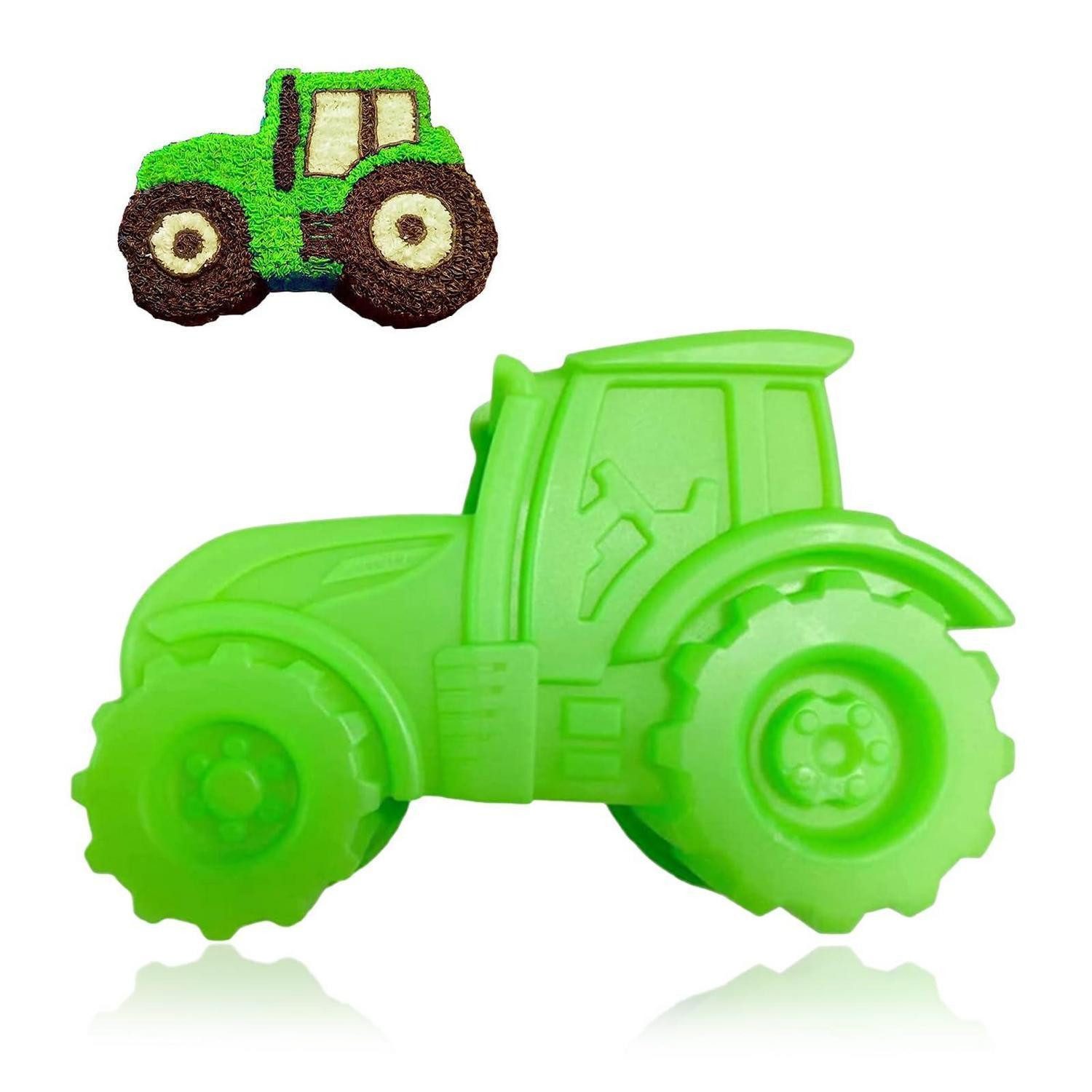 LuxusKollektion Silikonform Traktor Silikon Backform Grün