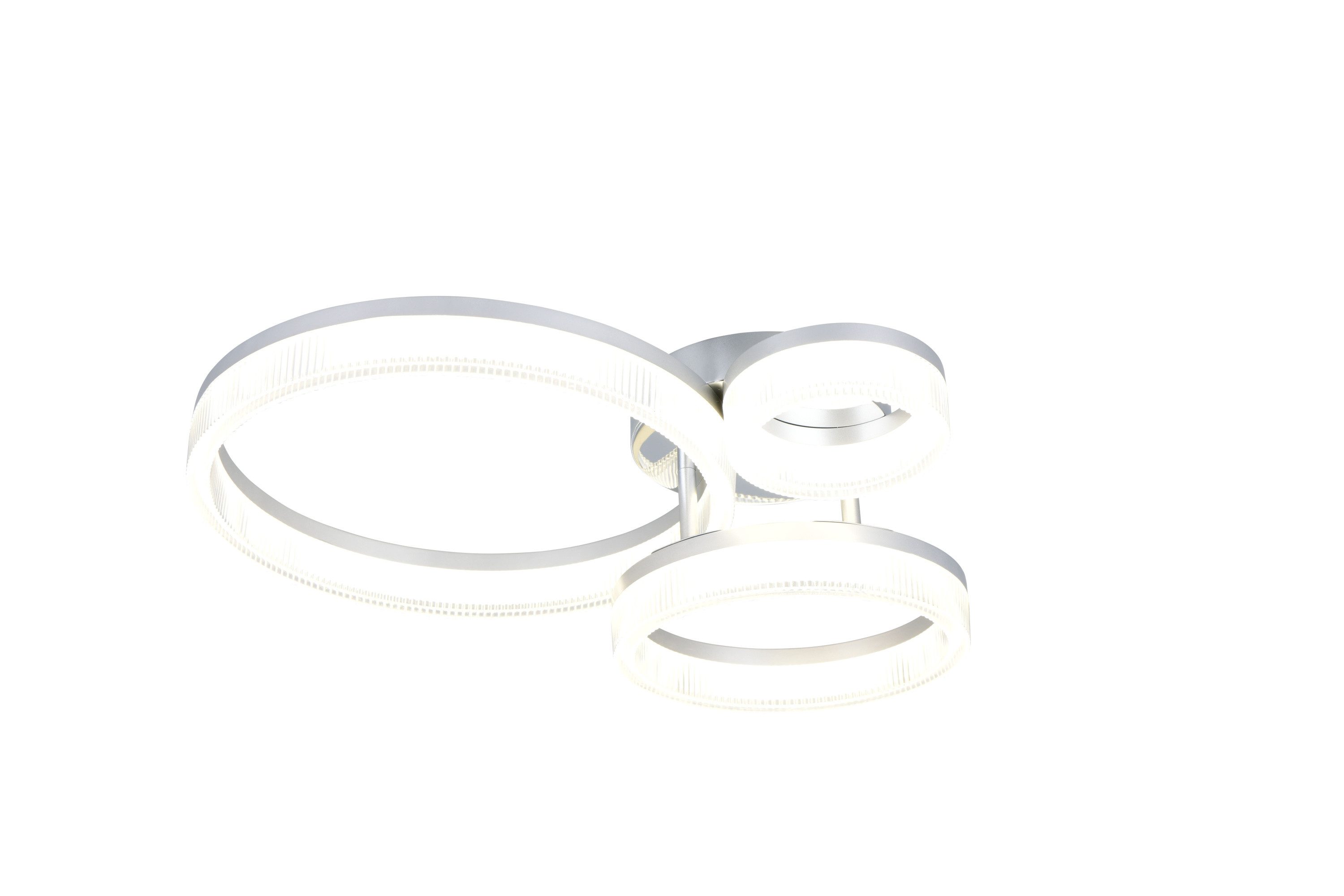 Reality Leuchten Deckenleuchte Reality Leuchten Deckenleuchte LED MOVA BHT 51x12.50x40.50 cm weiß, Neutralweiß