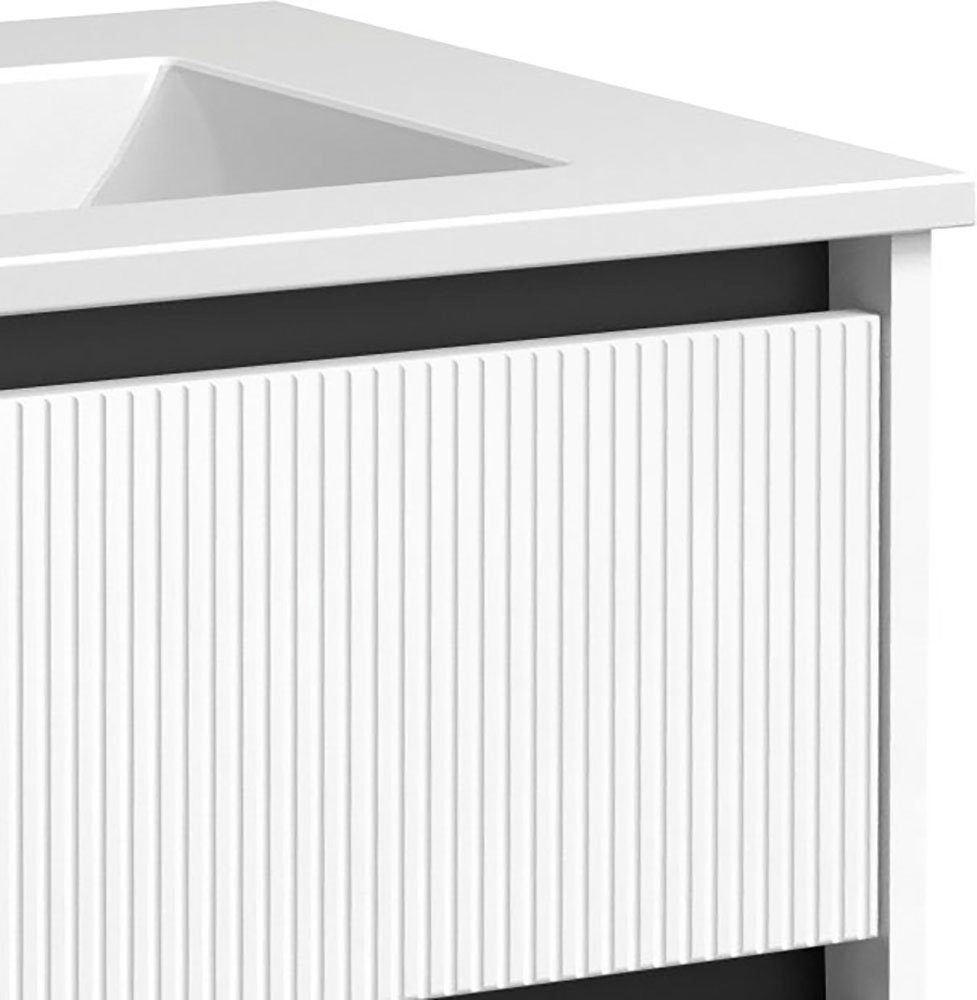 welltime Waschtisch Urban, mit Keramik Waschbecken, 2 Schubladen mit Softclose, Breite 60 cm