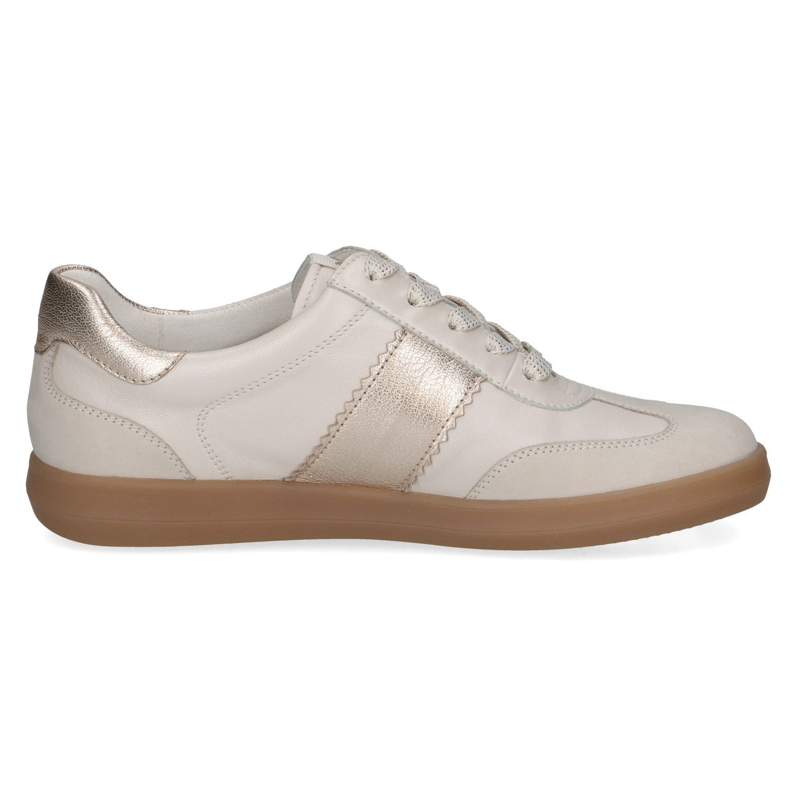 Caprice Plateausneaker, Freizeitschuh, Halbschuh, Schnürschuh mit Kontrastbesatz