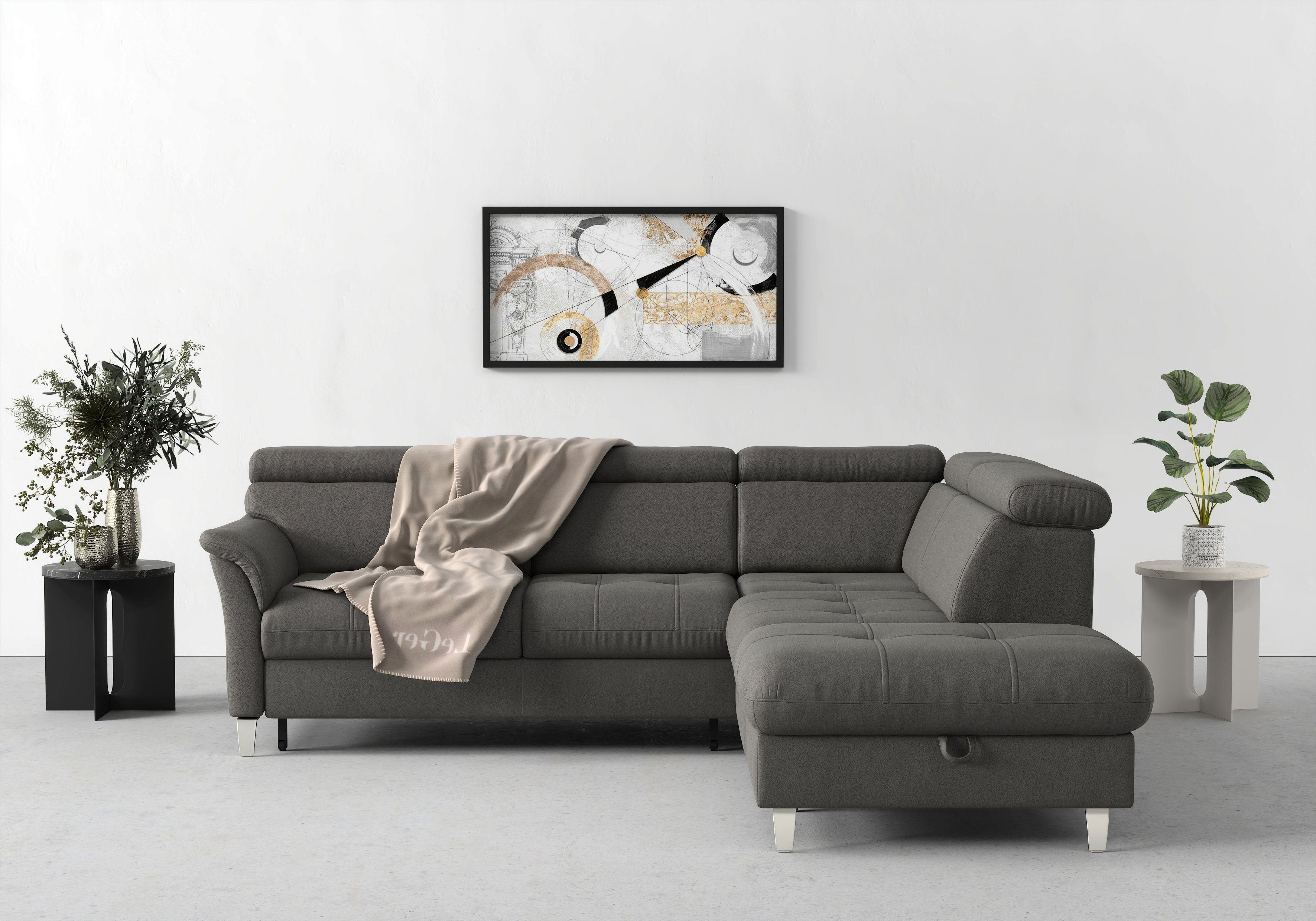 sit&more Ecksofa Marano L-Form, inklusive Kopfteilverstellung, günstig online kaufen