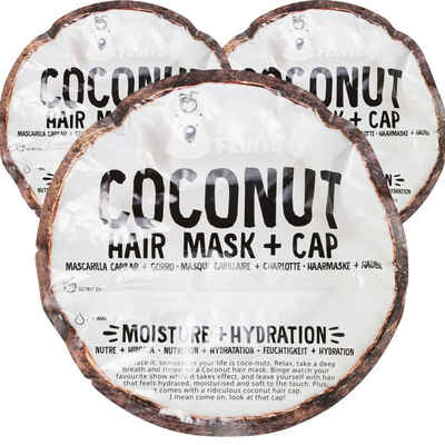 Bear Fruits Haarspülung 3x Bear Fruits Coconut Hair Mask + Cap je 20ml Feuchtigkeitsspende Haa
