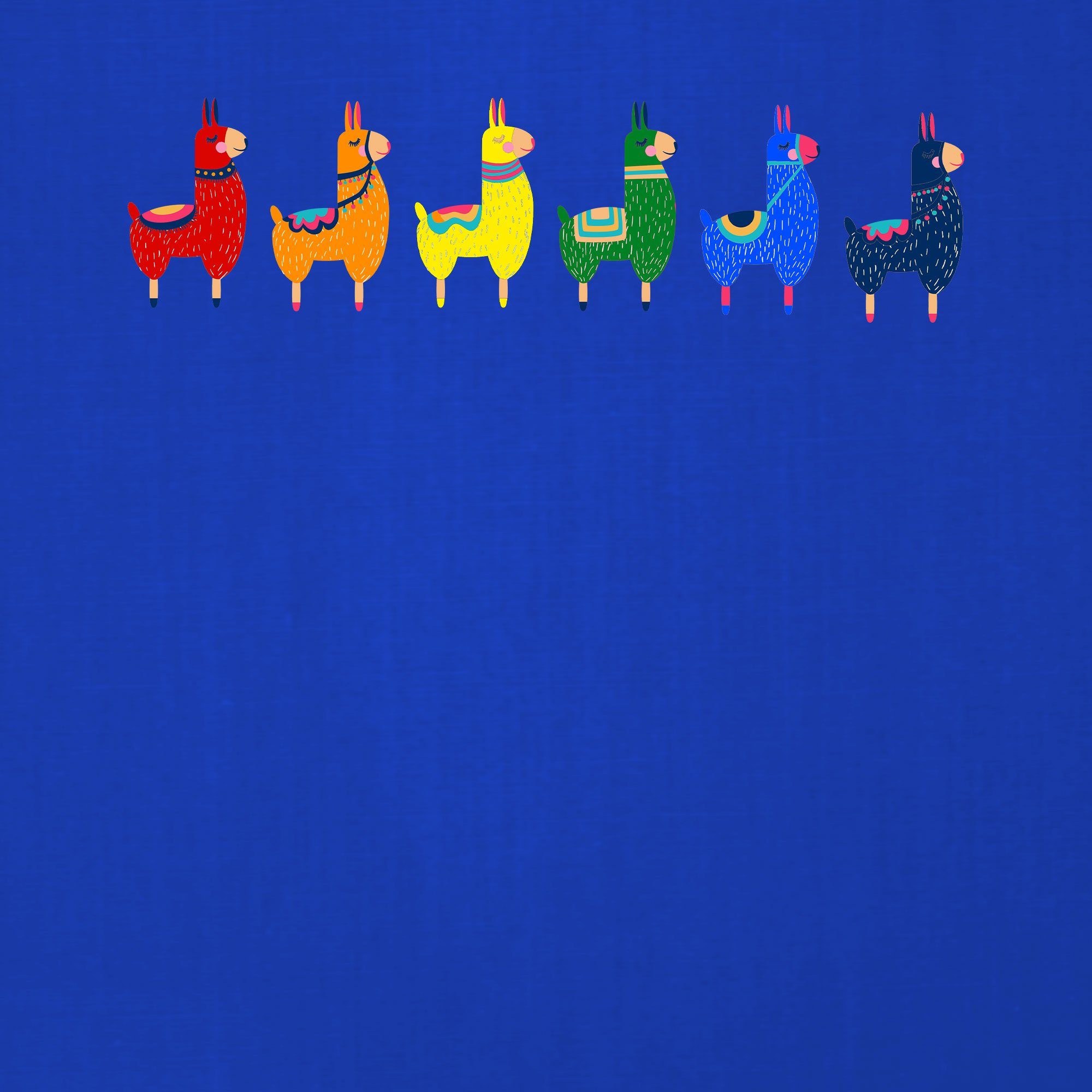 Quattro Formatee Kurzarmshirt Lama T-Shirt (1-tlg) Pride LGBTQ Blau Gay Alpaka - Herren Regenbogen Stolz