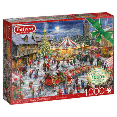 Falcon Puzzle »11308 Daniela Pirola The Christmas Carousel«, 1000 Puzzleteile