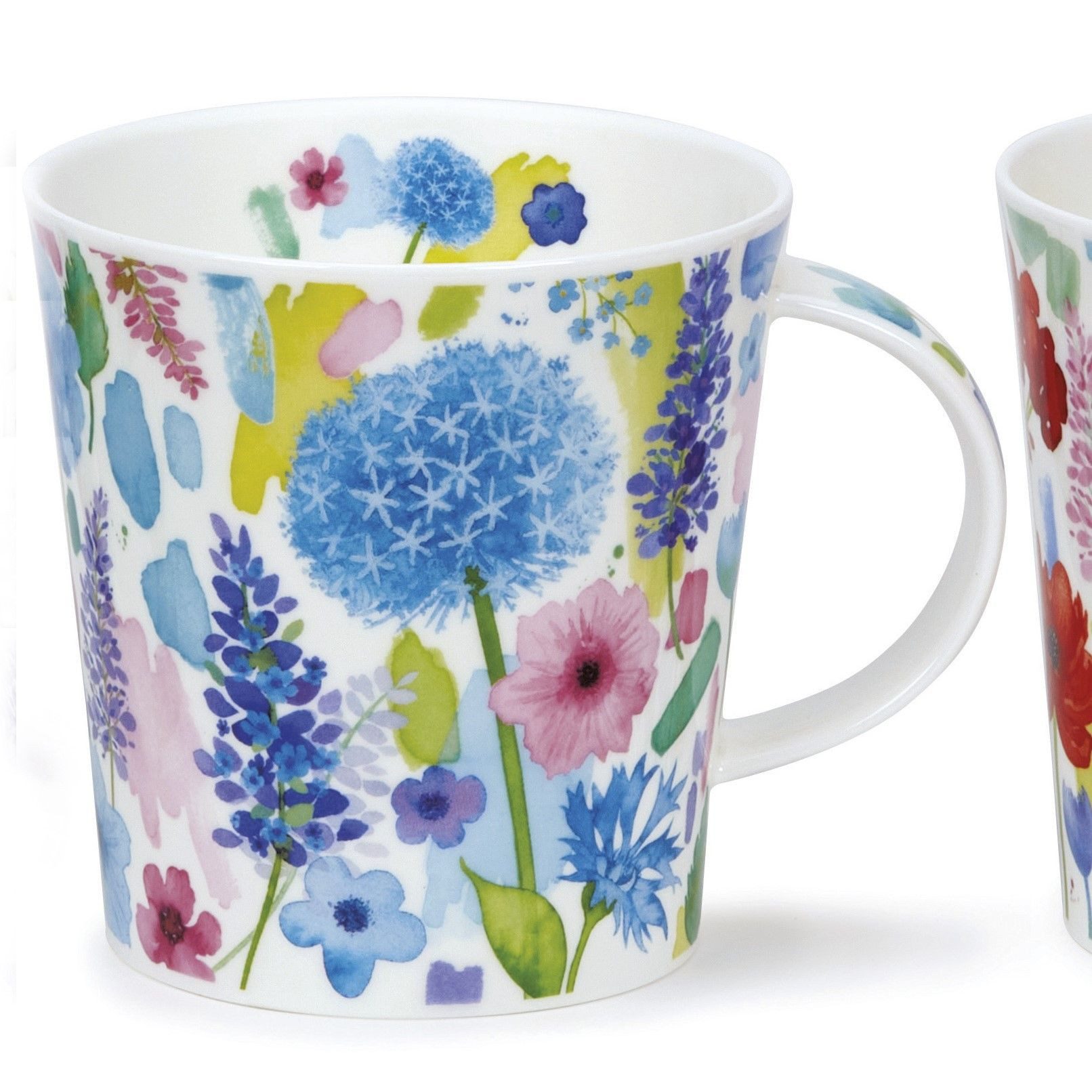 formano Tasse Dunoon, Porzellan, Spülmaschinengeeignet, Mehrfarbig, Blumen, H: 11cm