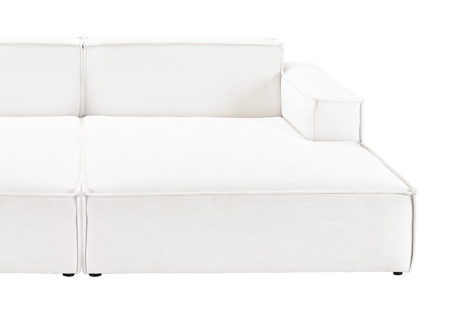 Sofa KAWOLA SAMU, verschiedene Big-Sofa Feincord weiß Farben
