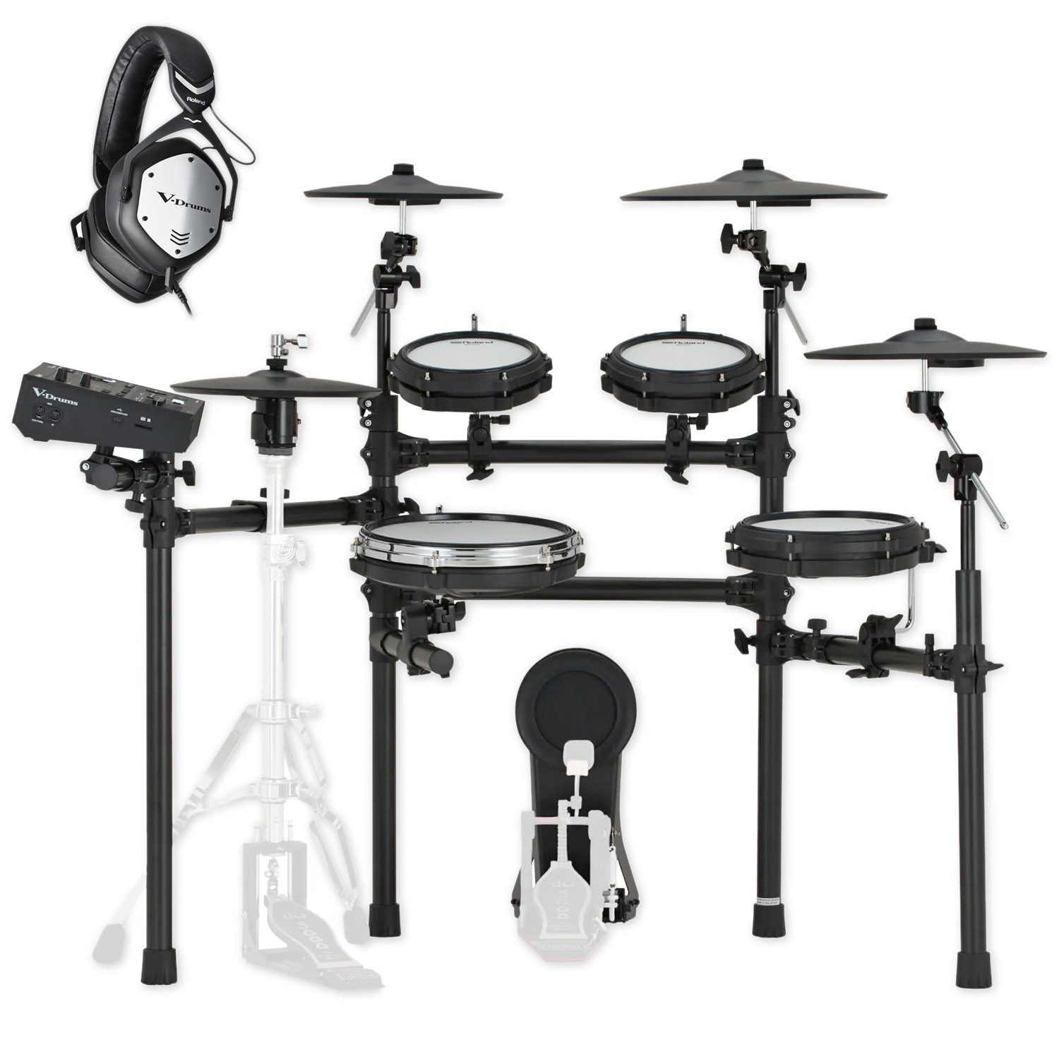 Roland Audio E-Drum Roland E-Drum TD513 elektronisches Schlagzeug mit Kopfhörer,E-Drum, elektronisch