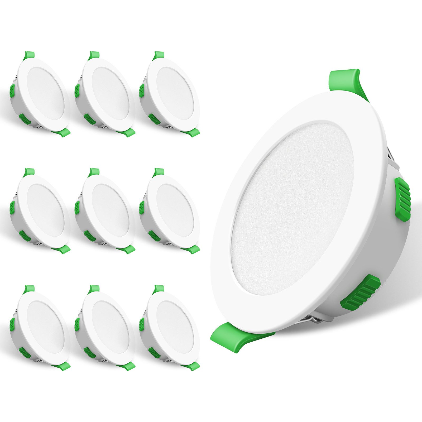 ALUSSO LED Einbaustrahler 10er-Set, 8W LED günstig online kaufen