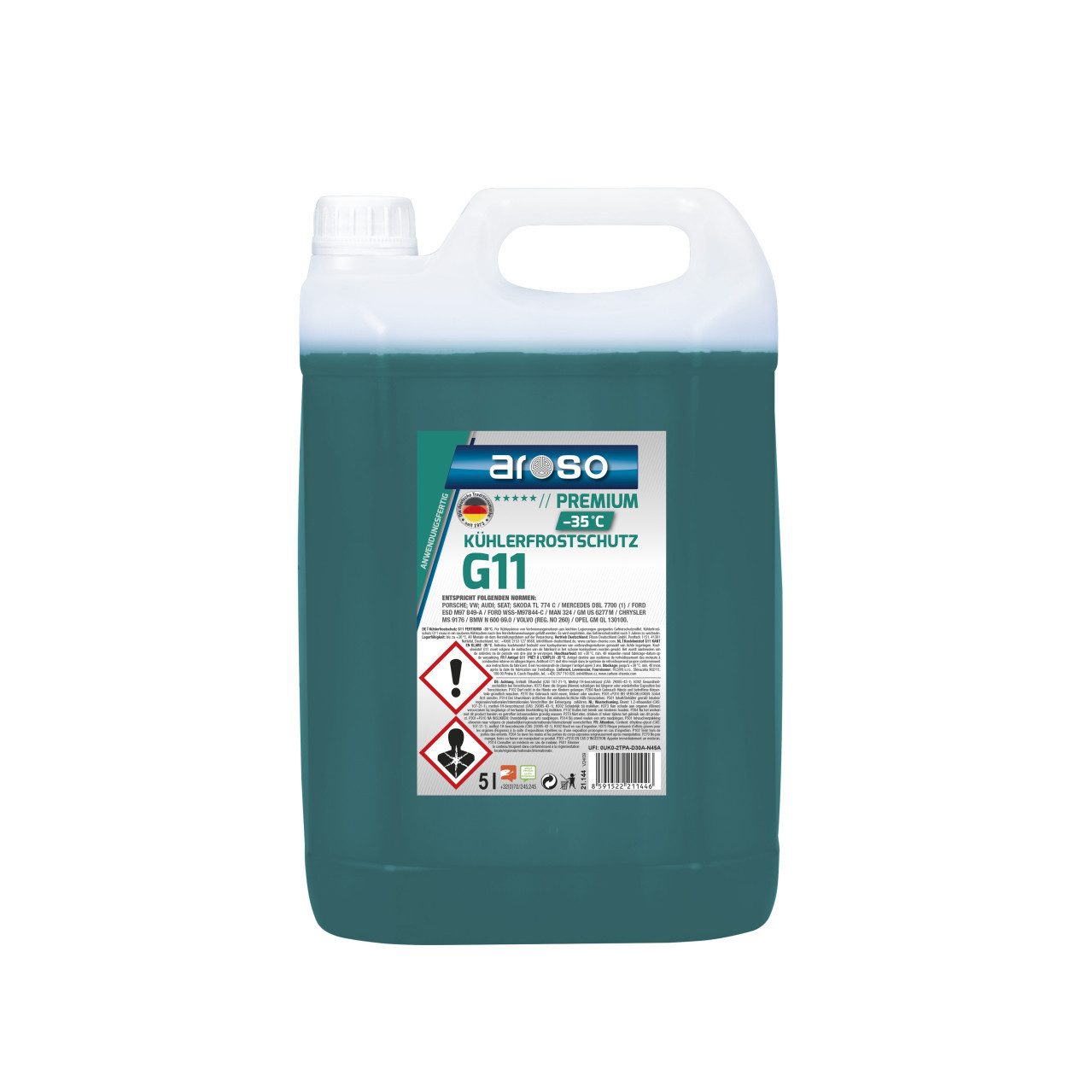 aroso Kühlerfrostschutz aroso Kühlerfrostschutz G11 Premium -35°C 5L