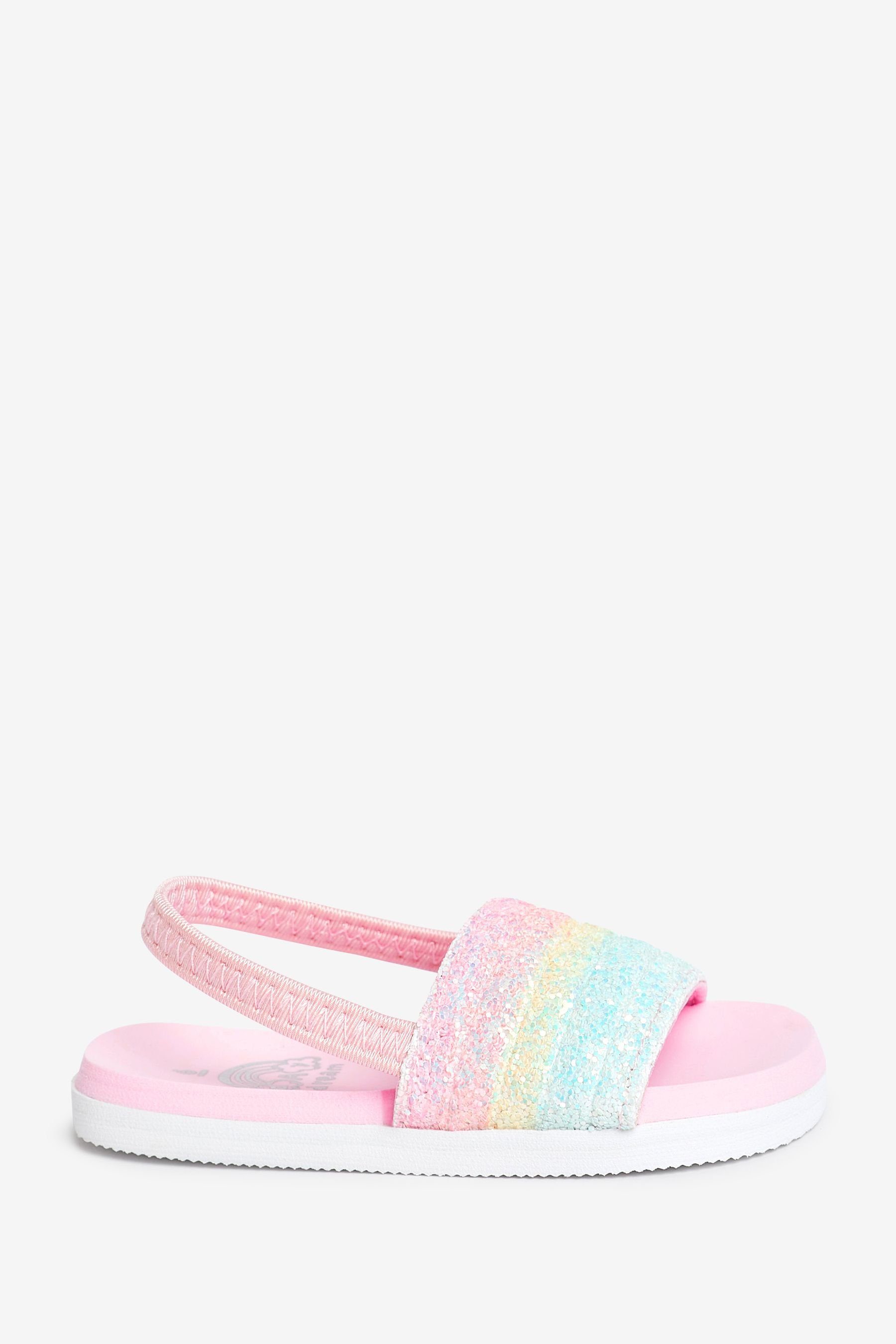 Next Sandalen Pantolette (1-tlg) Pink Glitter