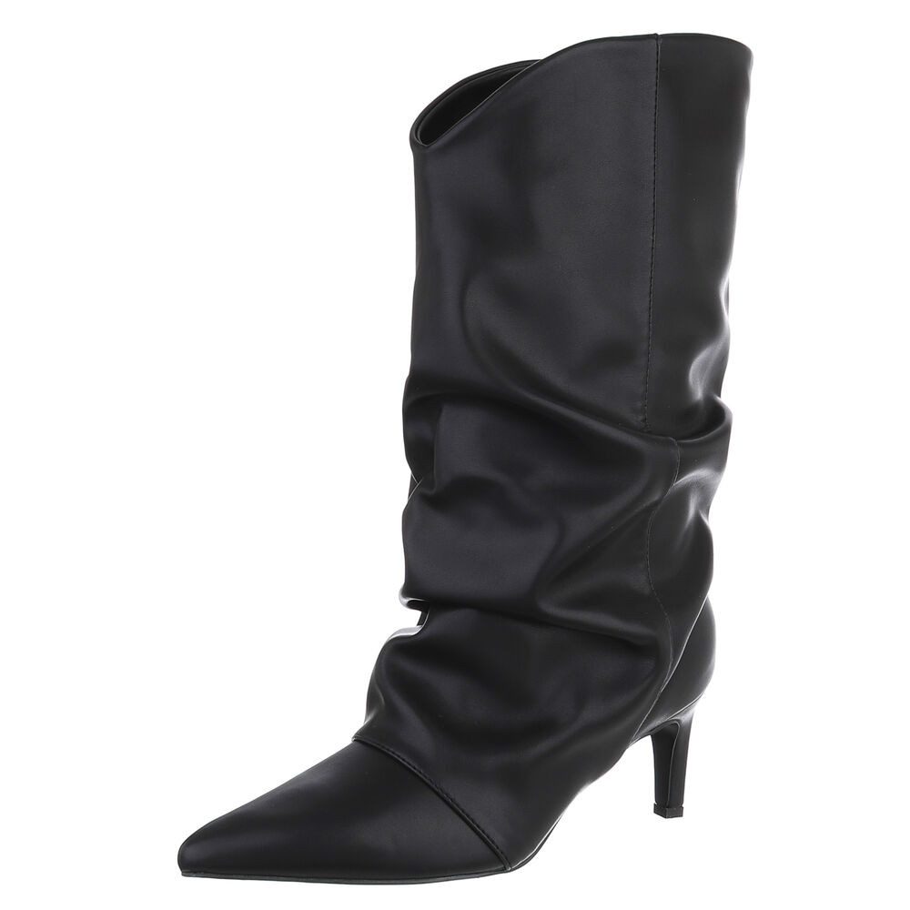 Ital-Design Eleganter knöchelhoher Boot mit Absatz für Damen Stiefel (90457 günstig online kaufen
