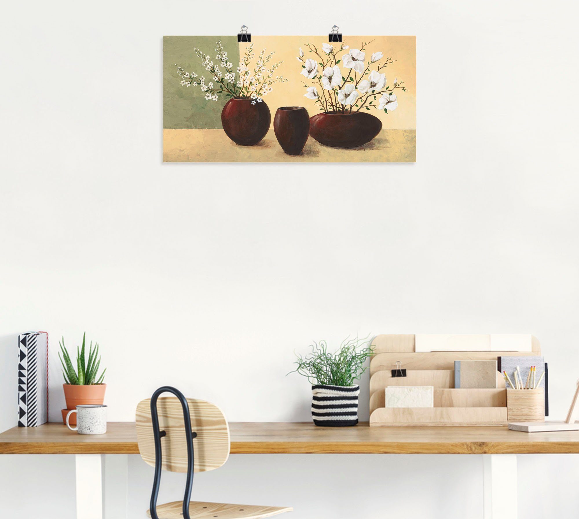 Artland Wandbild Magnolien, Vasen & Töpfe günstig online kaufen