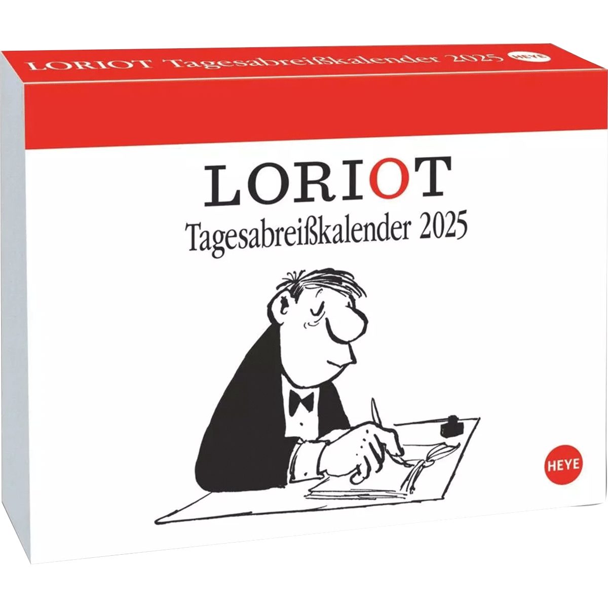 HEYE Abreißkalender Loriot Tagesabreißkalender 2025: Kultiger Humor-Tischkalender, Abre