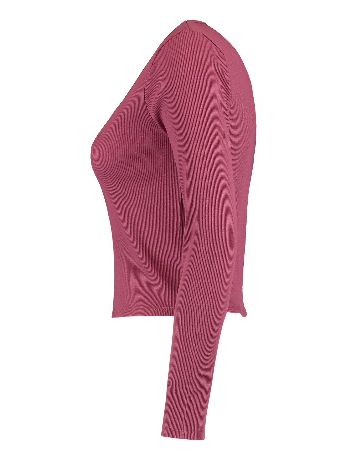 HaILY’S Blusenshirt 2er-Set Figurbetont Rippoptik Langarm für (2-tlg) LS C TP Juli